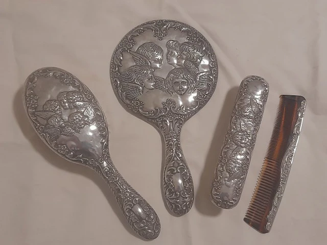 Broadway & Co. - Dressing table set (4) - .925 silver