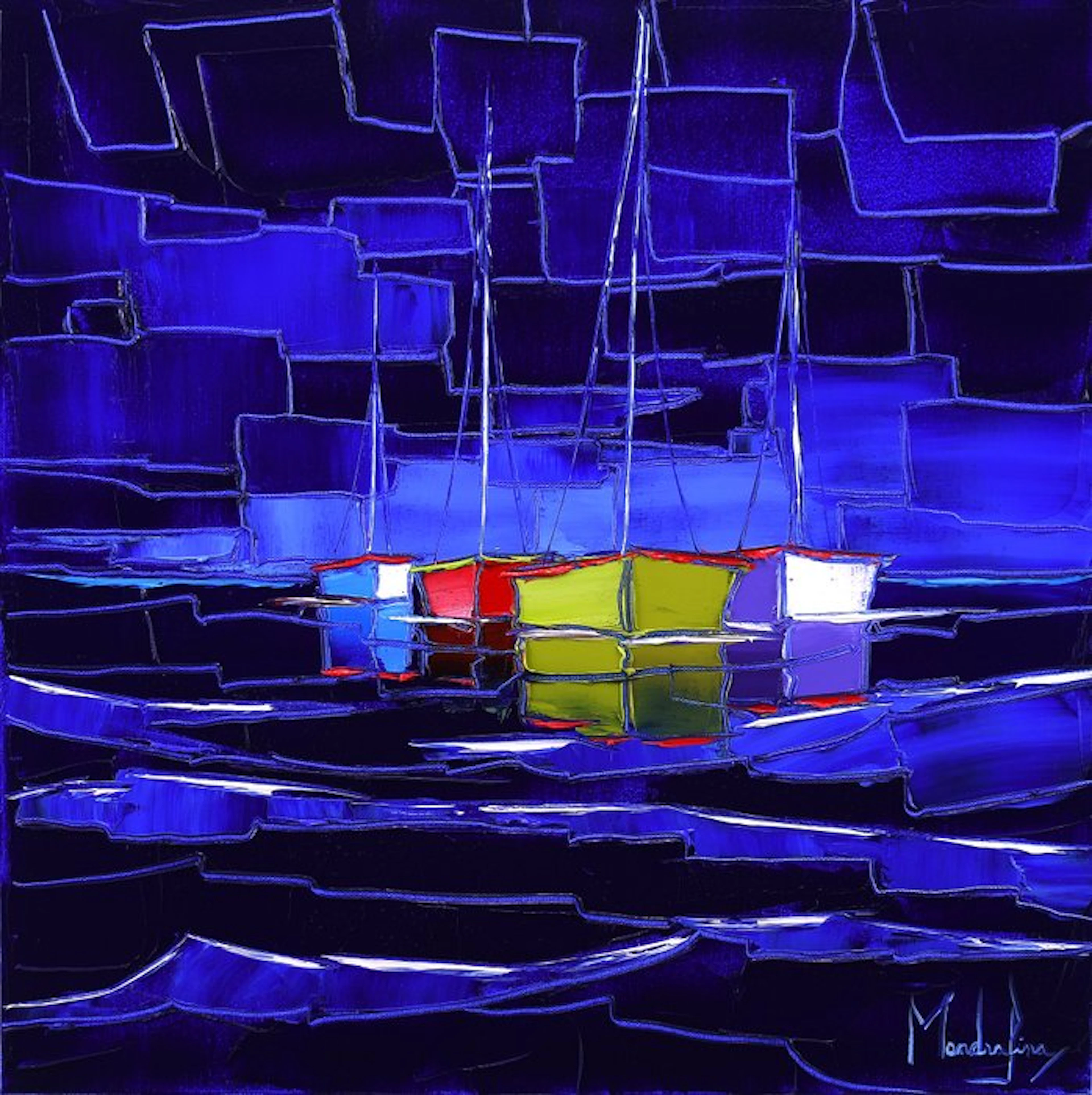 Caroline Mandrafina - Pfleger " Bleu nuit"