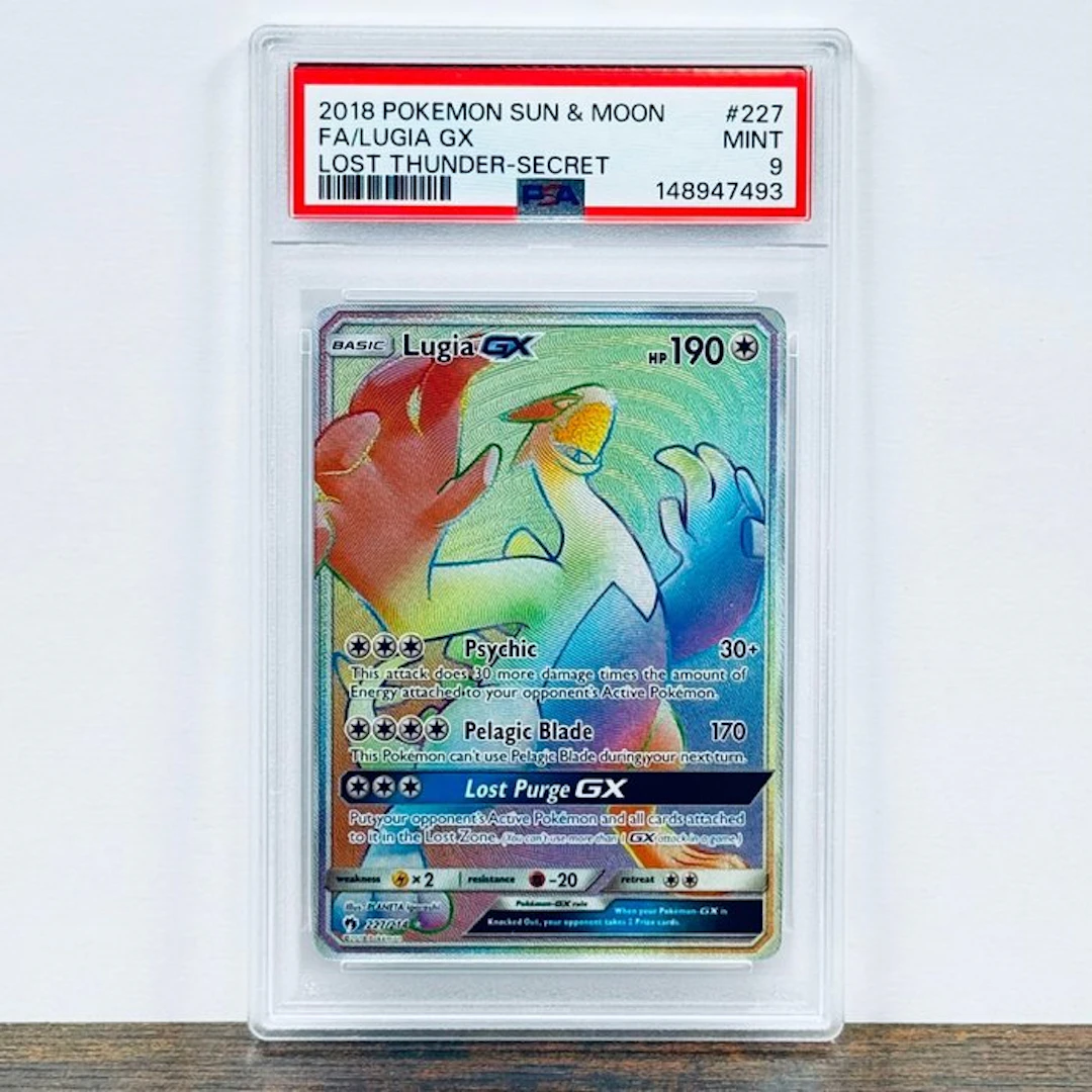 Pokémon Graded card - Lugia GX 227 – Pokémon - PSA 9