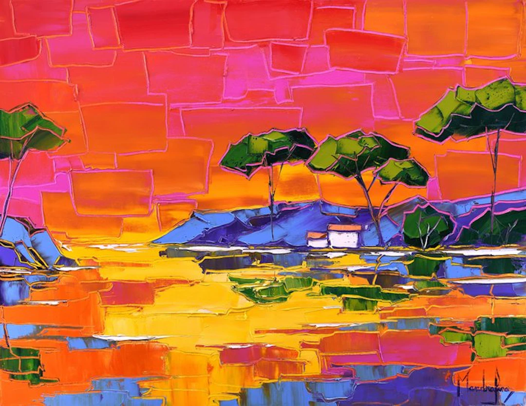 Caroline Mandrafina - Pfleger " Crépuscule en Côte-d'Azur "