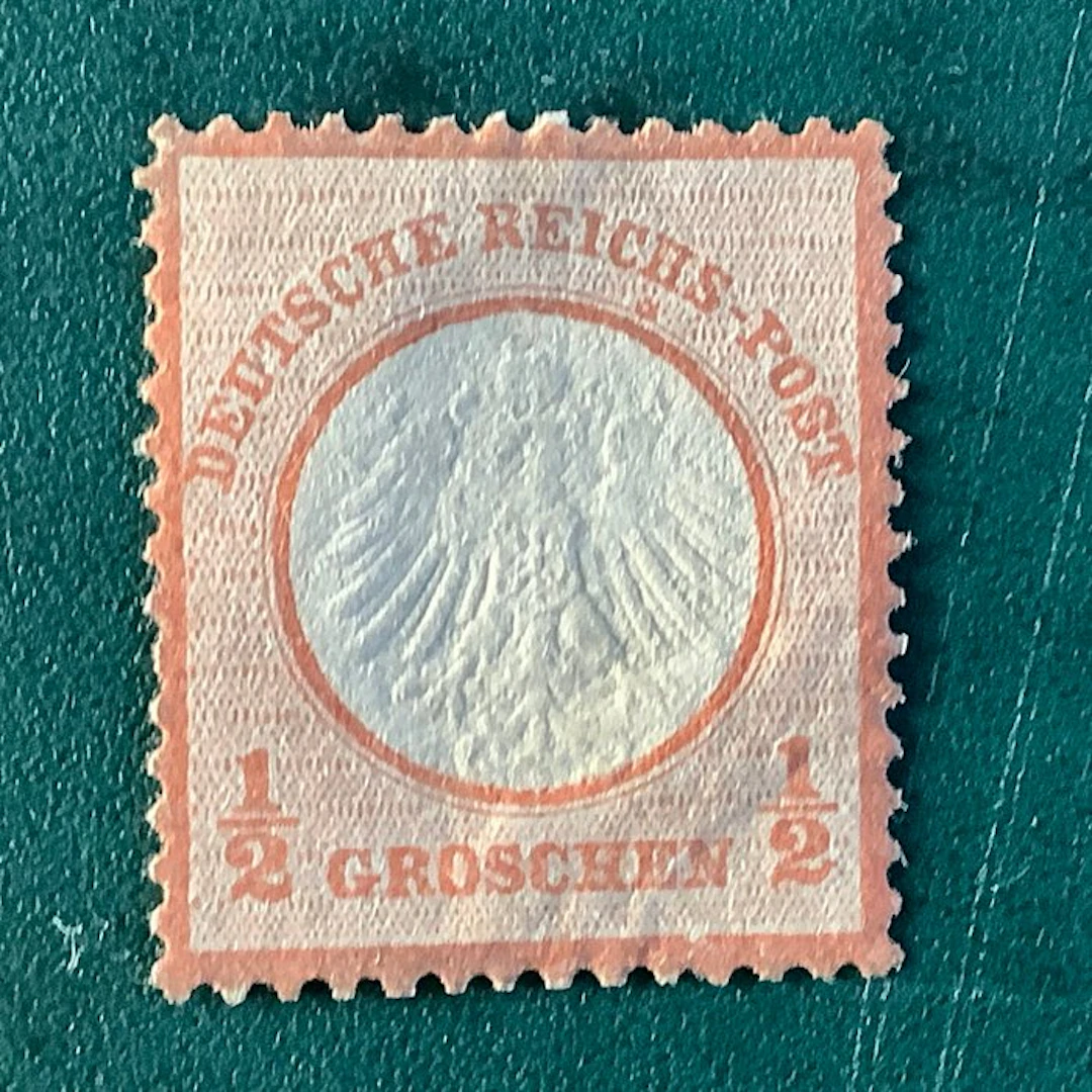 German Empire 1872 - 1/2 Groschen small Brustschild - centered - MNG - Michel 3