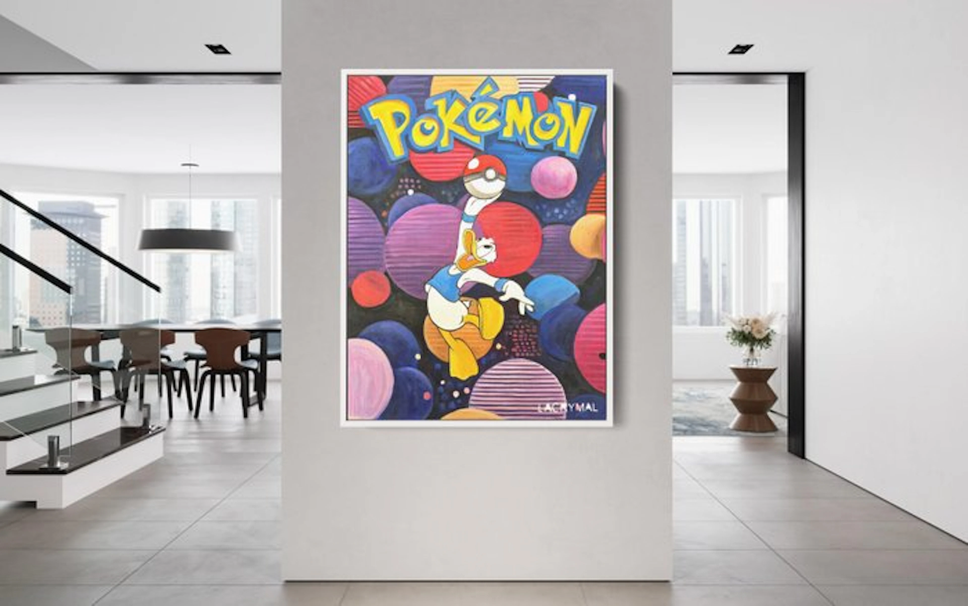 Lacrymal - (100% unique handpainted) Pokemon Basketball