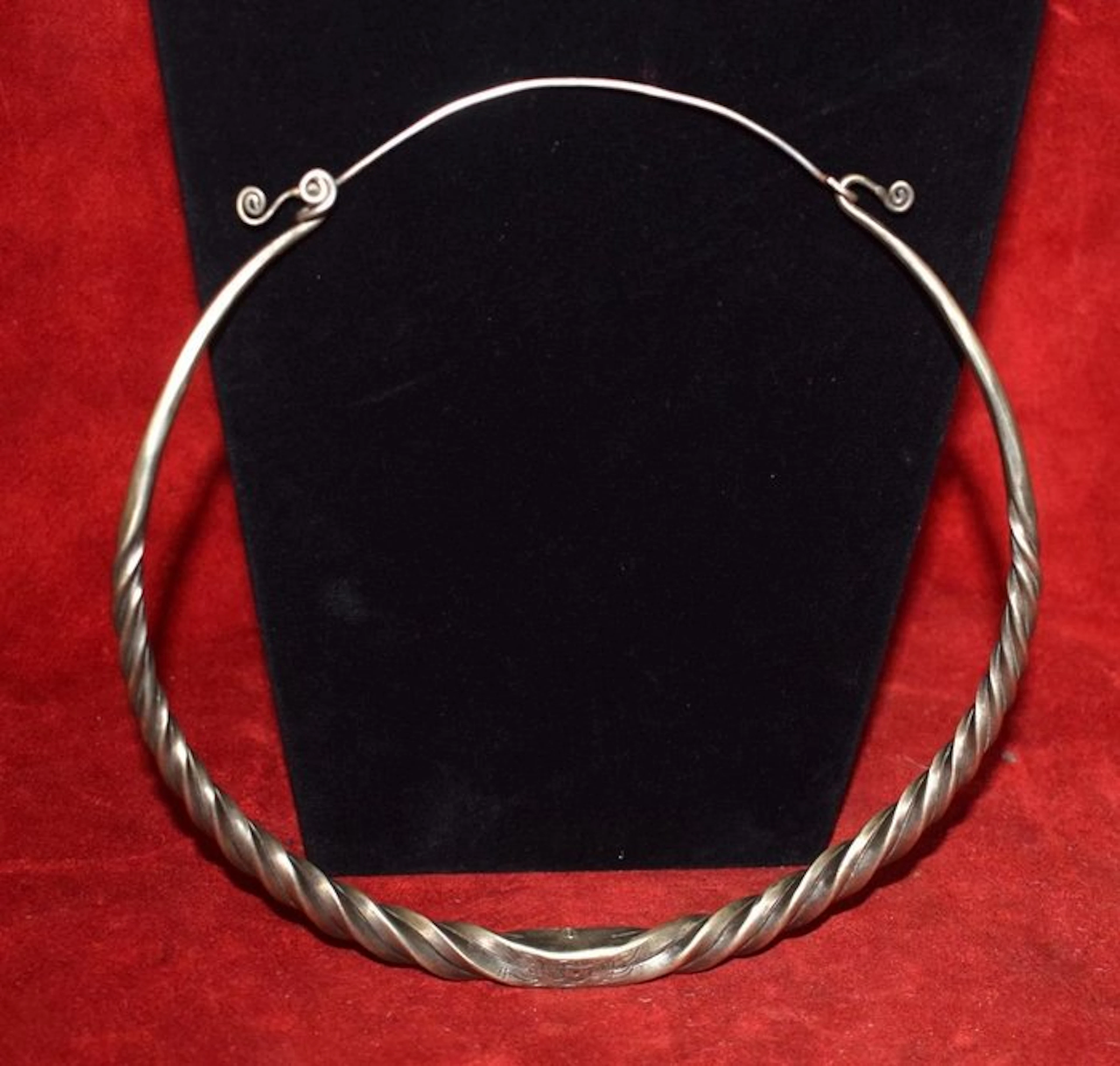 Traditional Miao–Hmong torque necklace from Laos