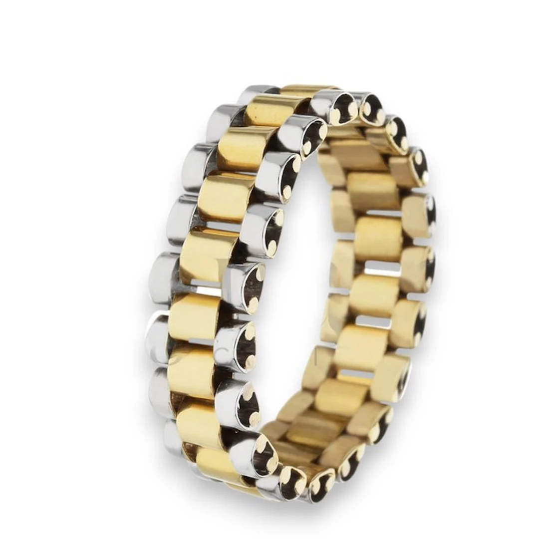 Ring - 18 kt. Yellow gold, White gold - Ring 18k 4.6 g