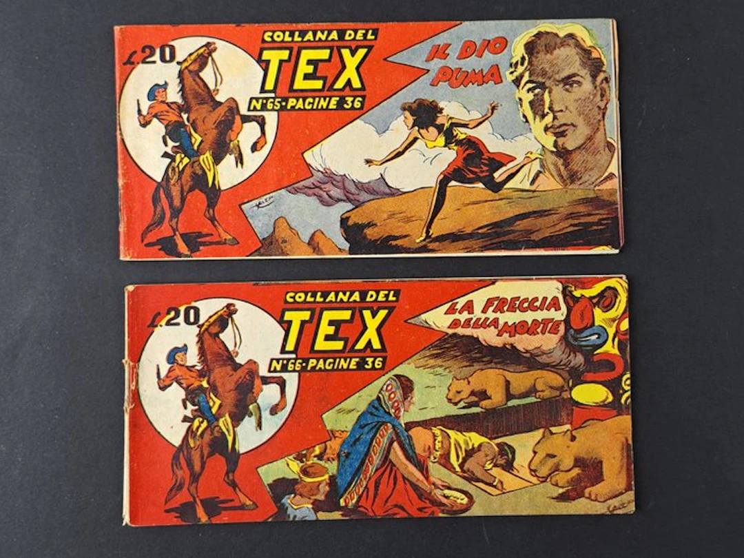 Tex: Il Dio Puma, La Freccia della Morte - 2 Comic - First edition - 1951