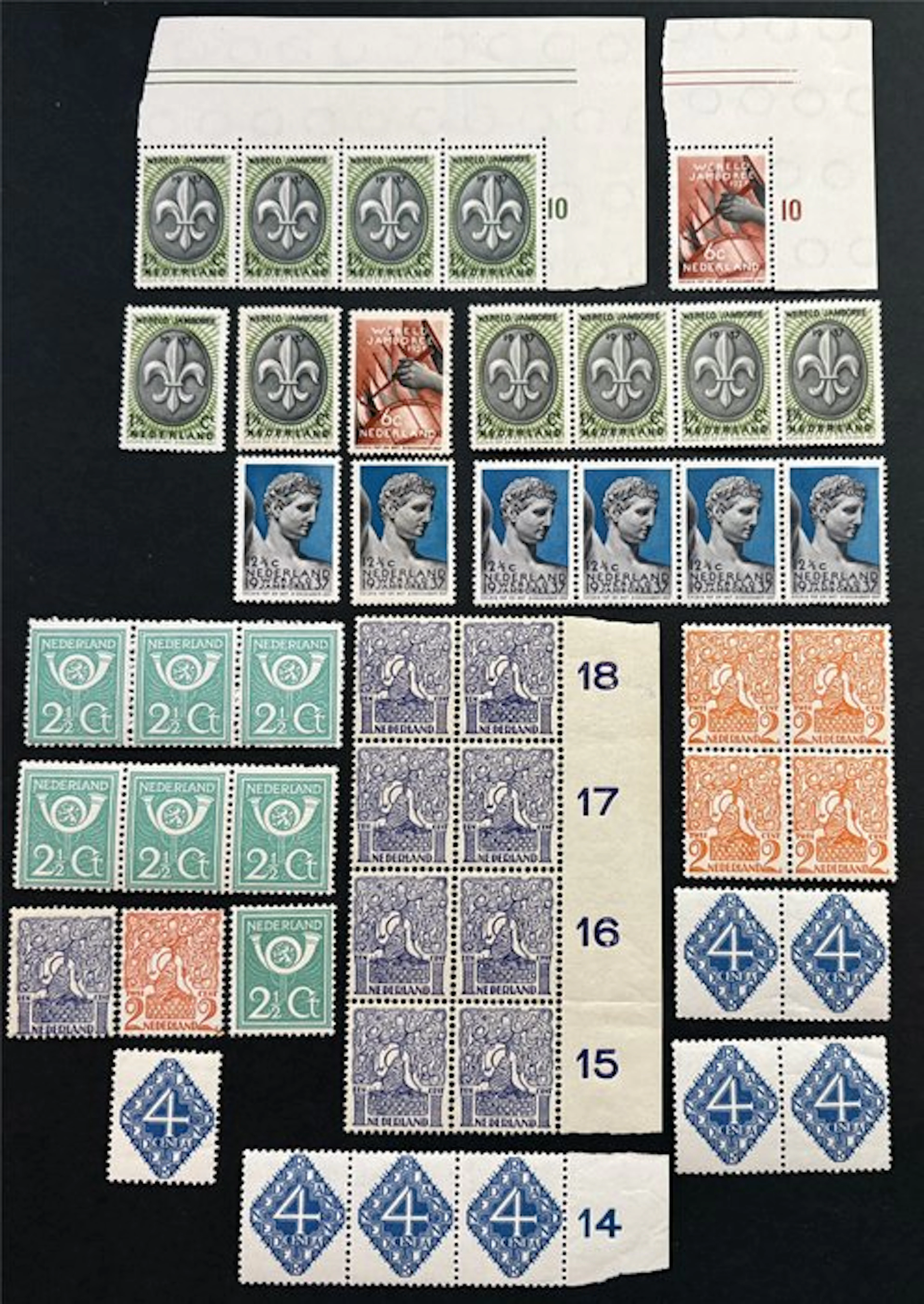 Netherlands - the 1920s and 1930s, diverse, postfris - NVPH