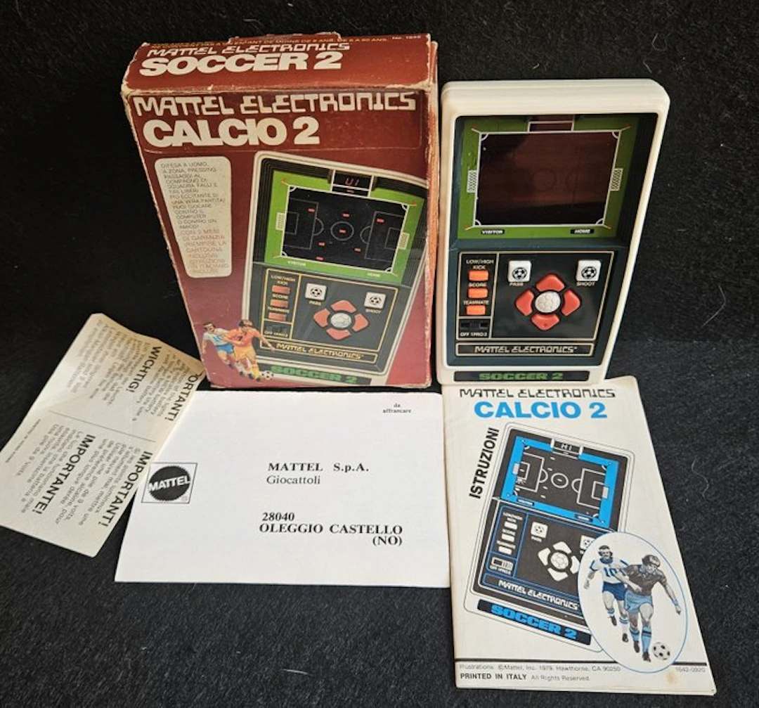 Mattel - Electronics Soccer 2 Lcd Game Calcio Handheld...