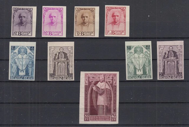 Belgium 1932 - Mercier - OBP : 342/350 ONGETAND met bladboord