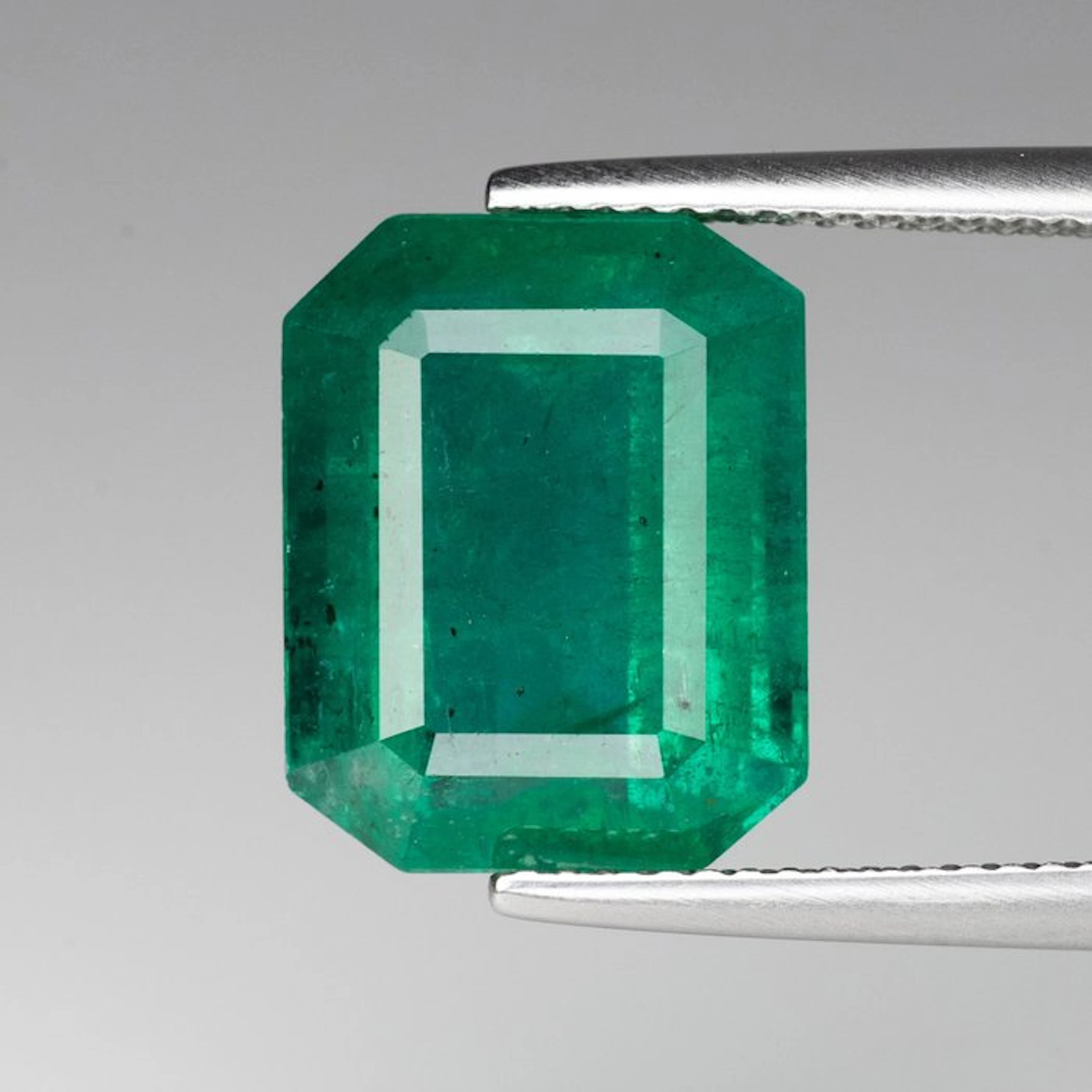1 pcs Green Emerald - 9.72 ct - International Gemological Institute (IGI)