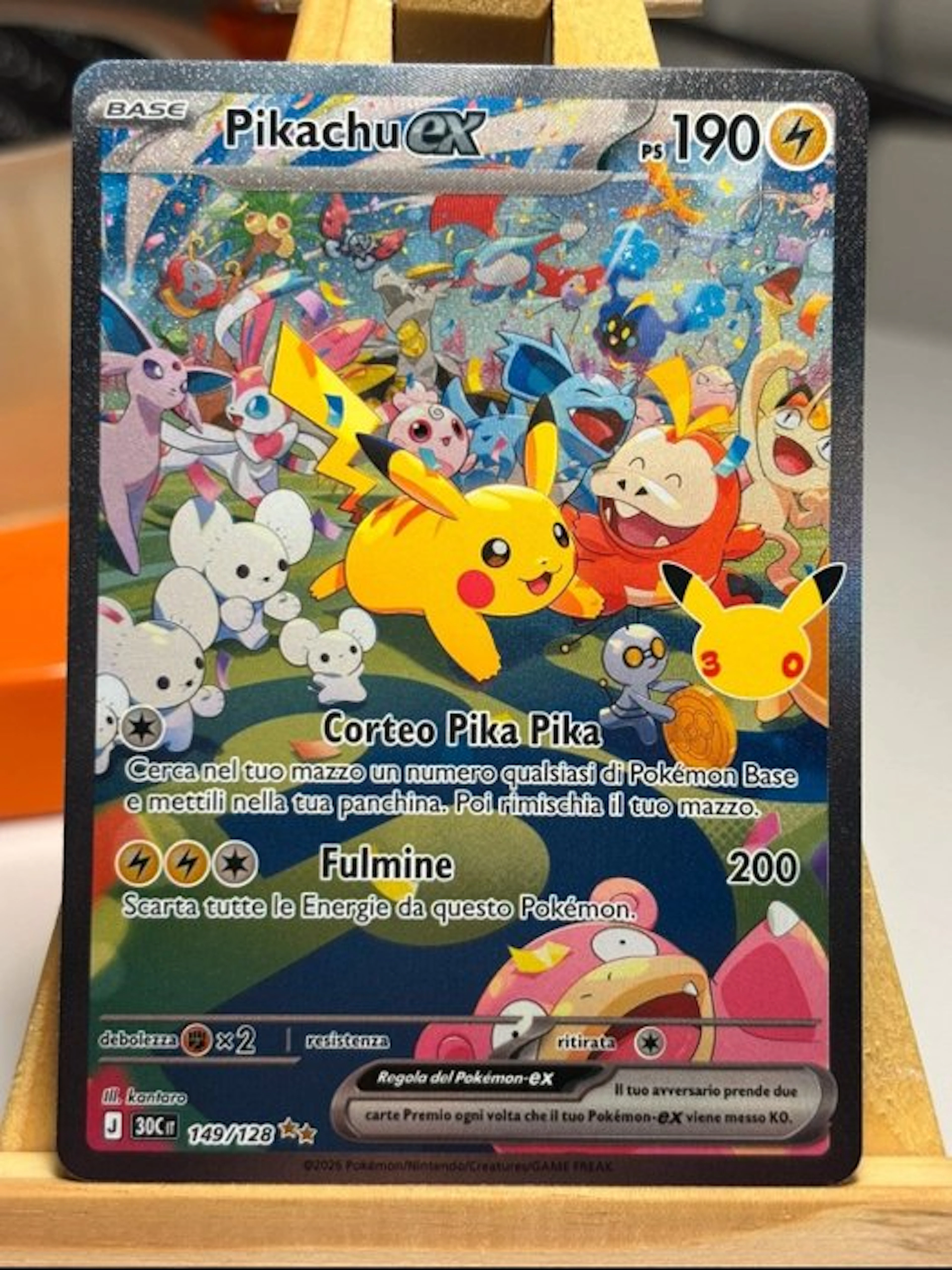 Pokémon - 1 Card - Pikachu 149/128 Full art, Secret rare, Foil - Various sets