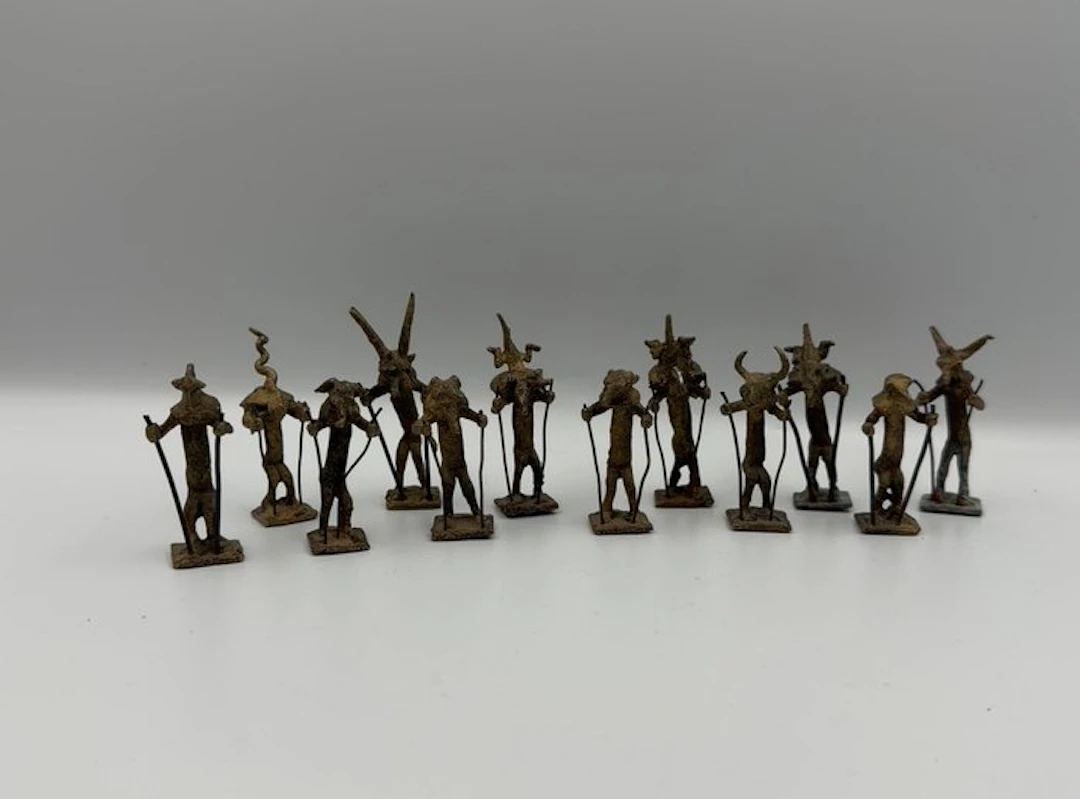 Themed collection - Rare set of 12 African tribal...