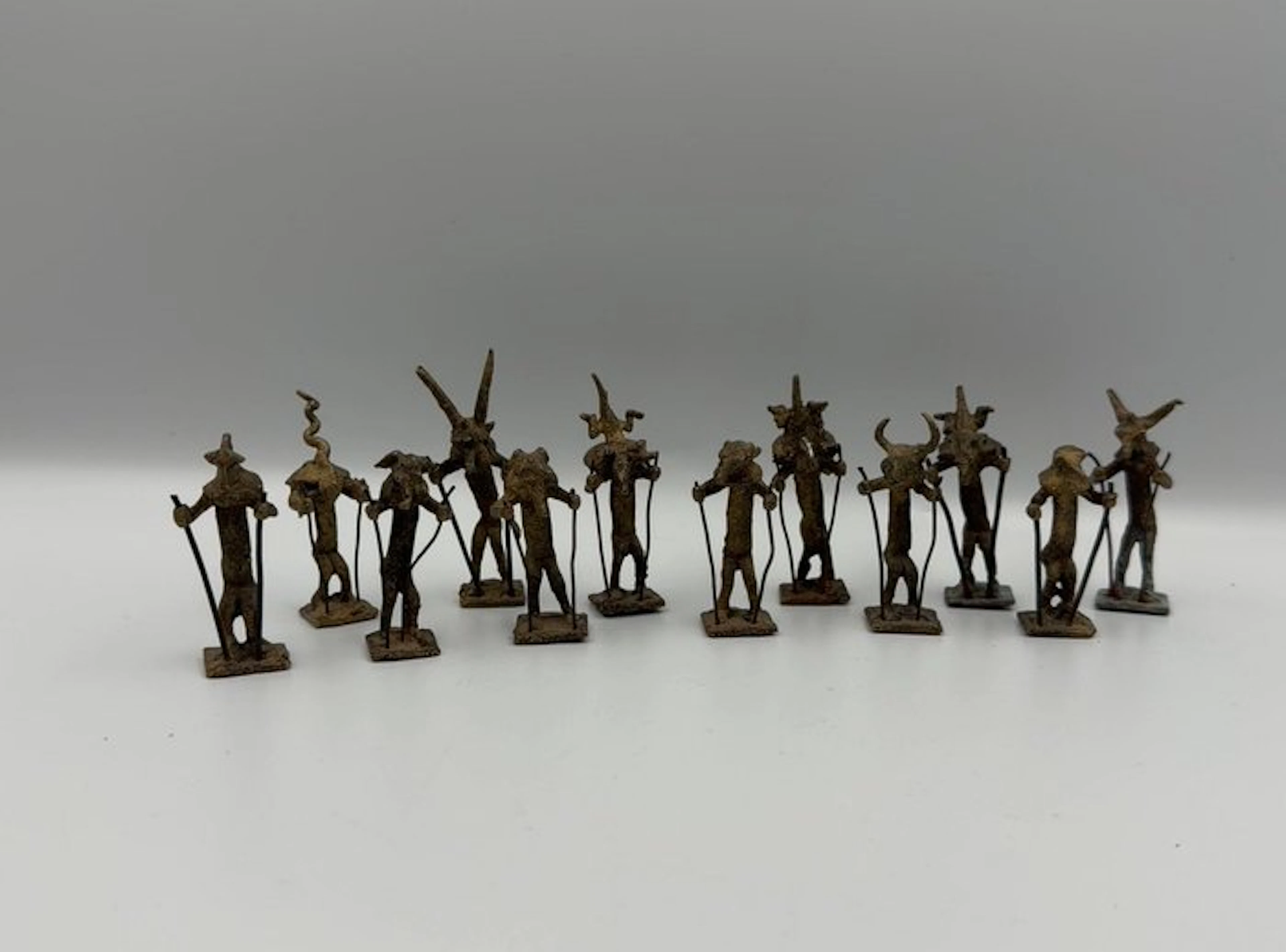 Themed collection - Rare set of 12 African tribal...