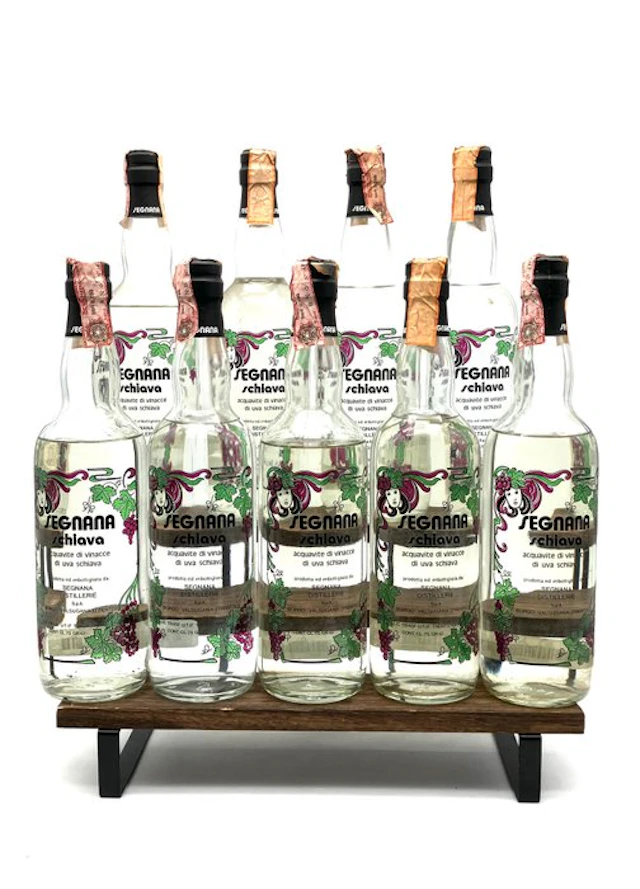 Segnana - Grappa di schiava - b. 1980s - 75cl - 9 bottles