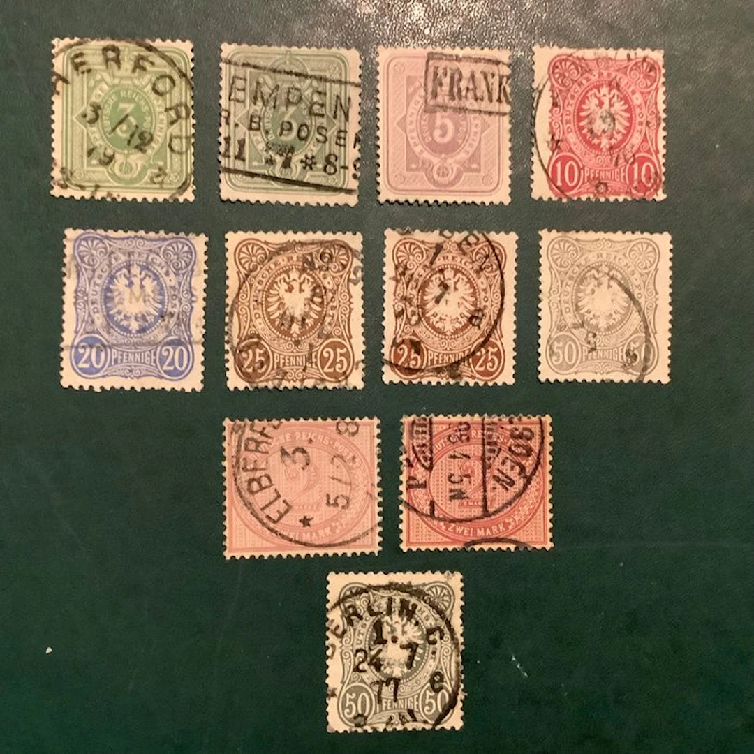 German Empire 1875/1877 - Pfenninge lotje with nuances