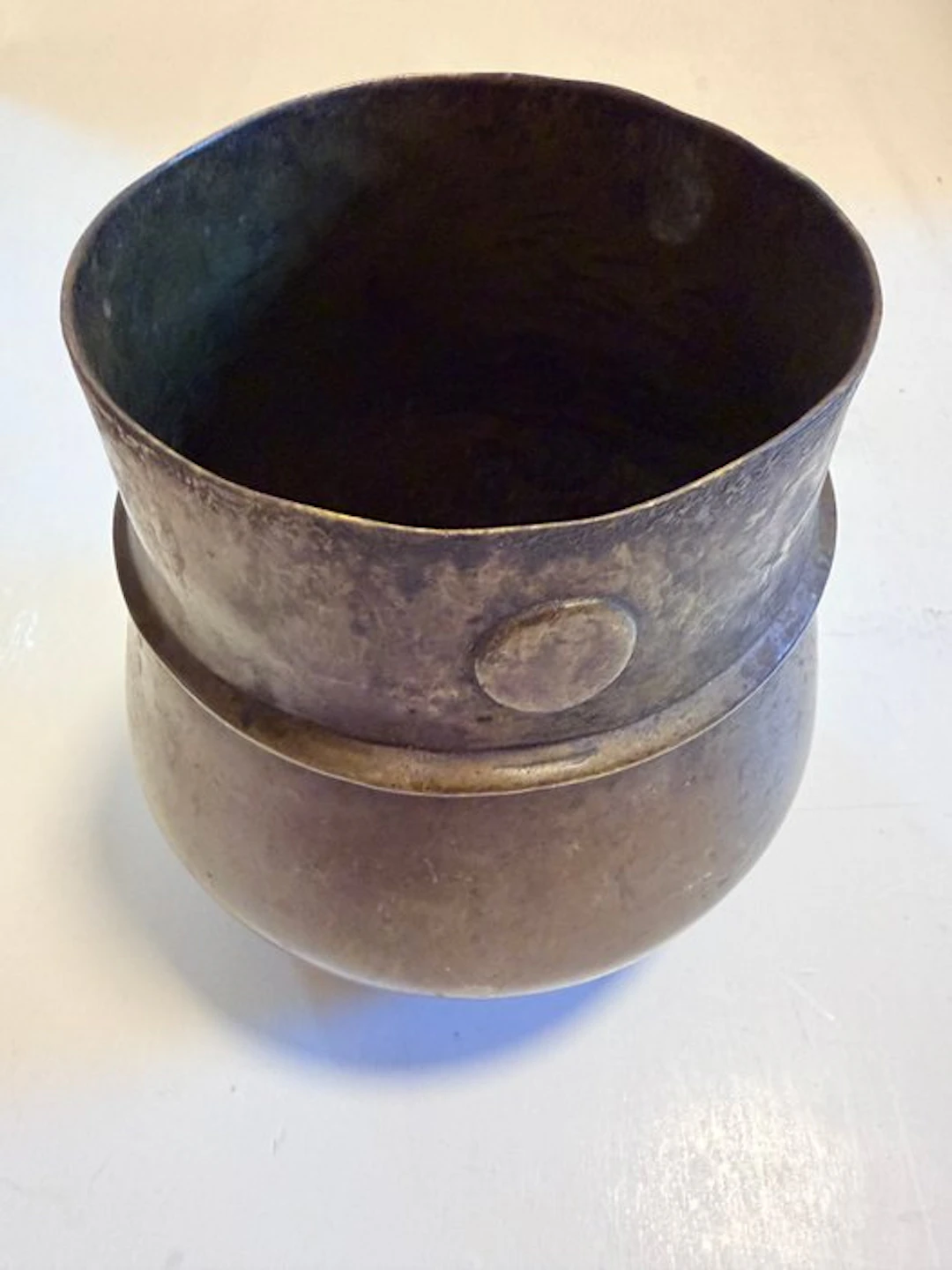 Antique Vessel - Antique Himalayan Bronze Measuring Vessel (Pathi) - 19th C
