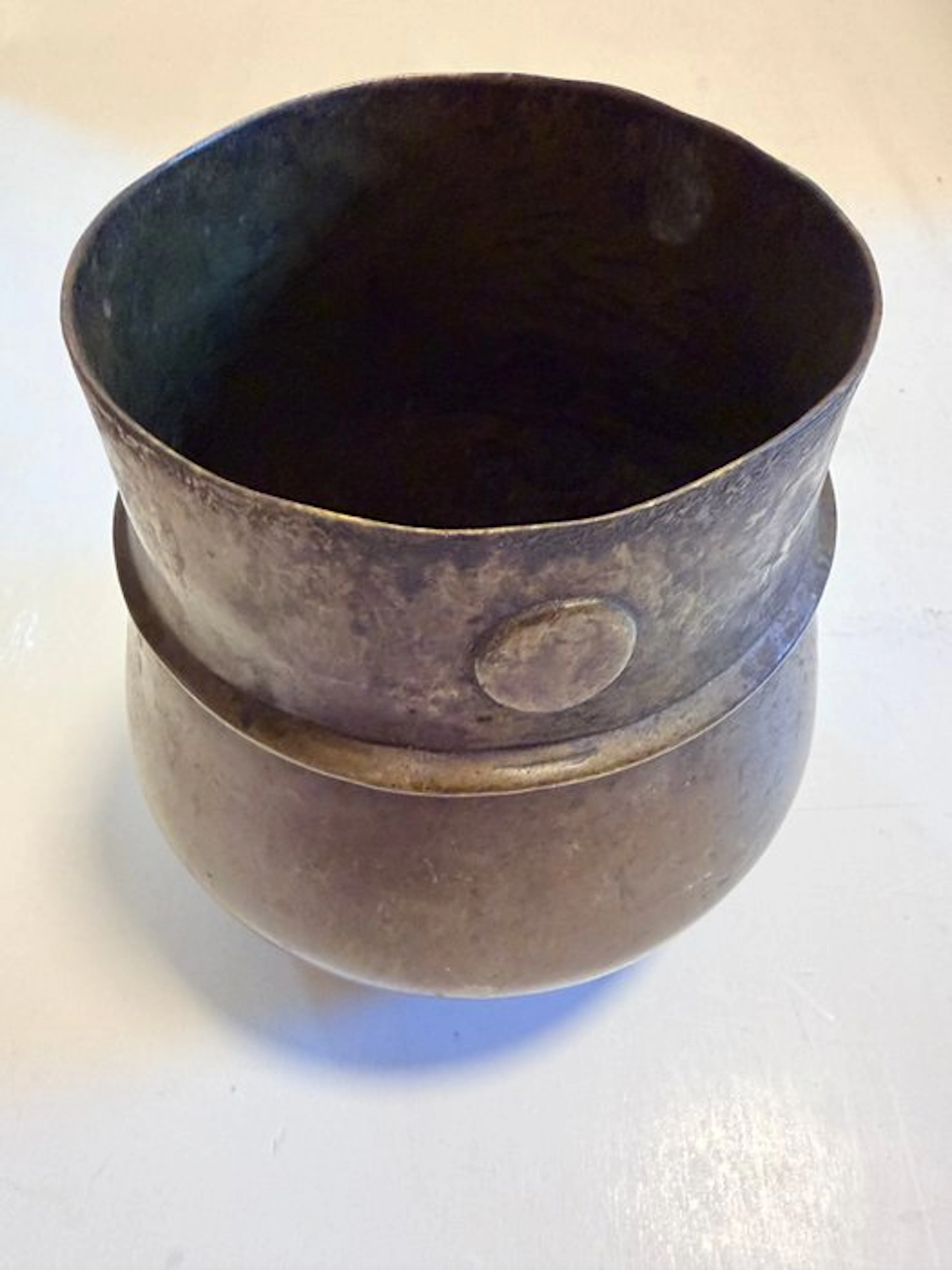 Antique Vessel - Antique Himalayan Bronze Measuring Vessel (Pathi) - 19th C