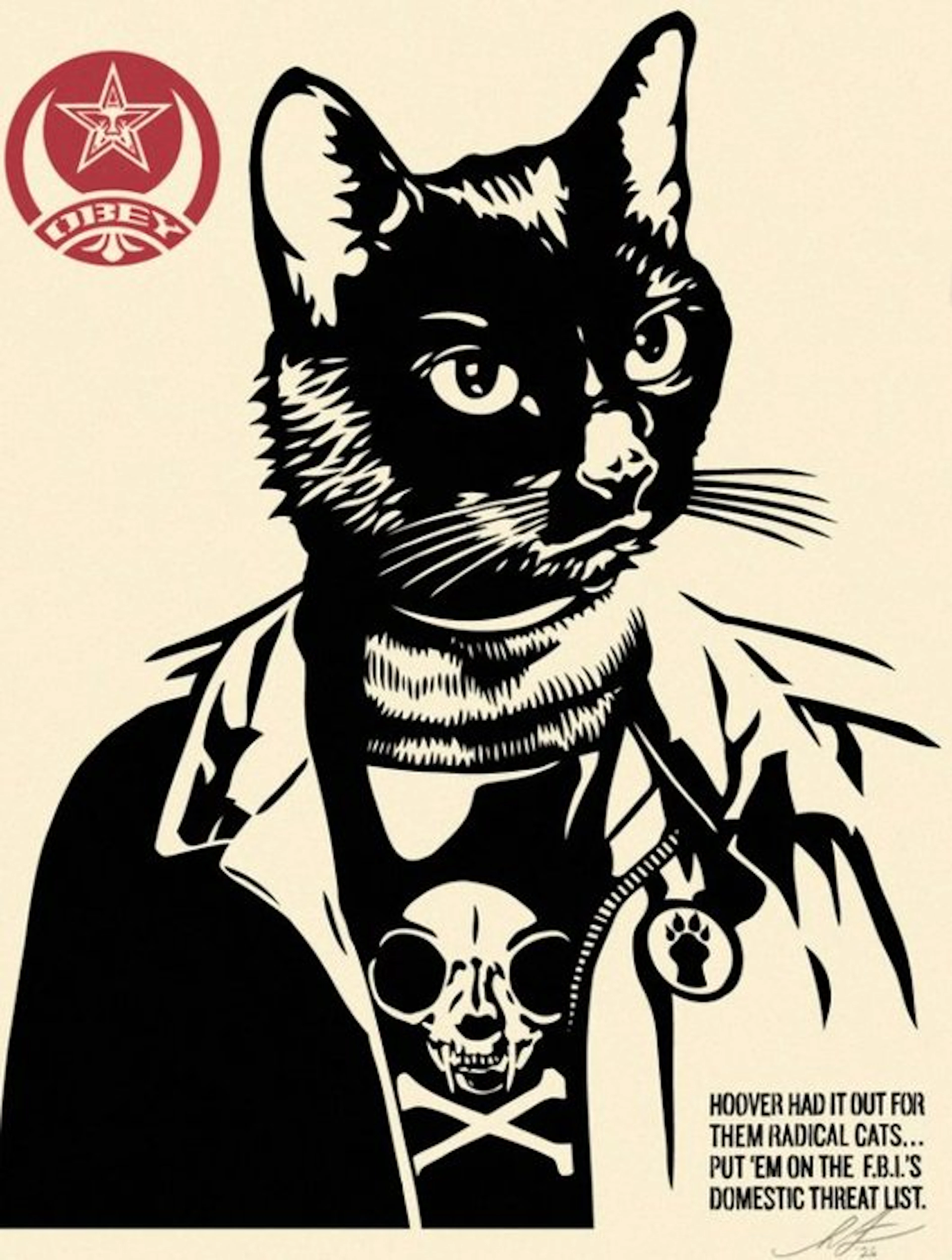 Shepard Fairey (OBEY) (1970) - Radical Cat