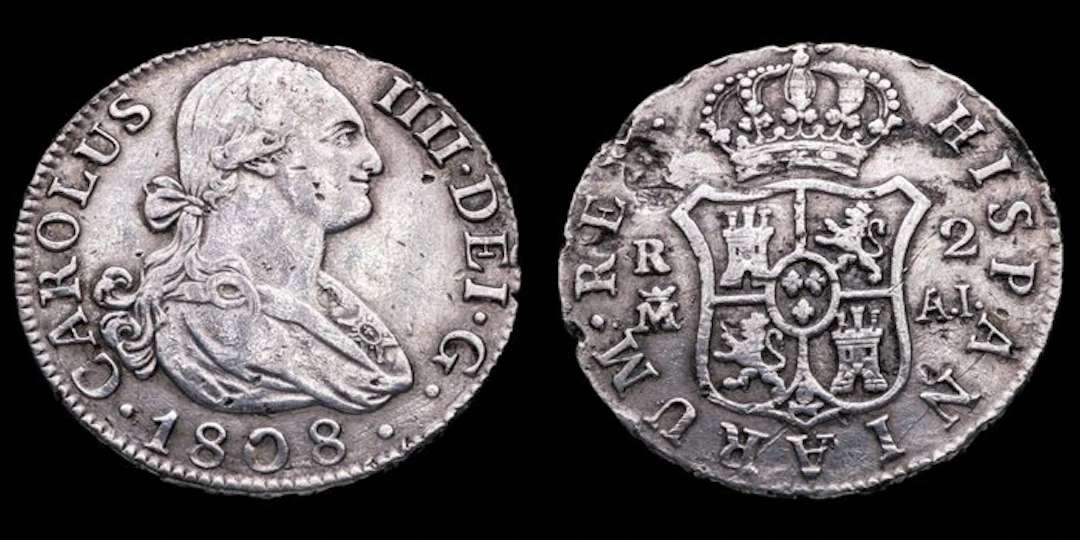 Spain. Carlos IV. 2 Reales 1808, Madrid Mint (Assayed AI) (No reserve price)