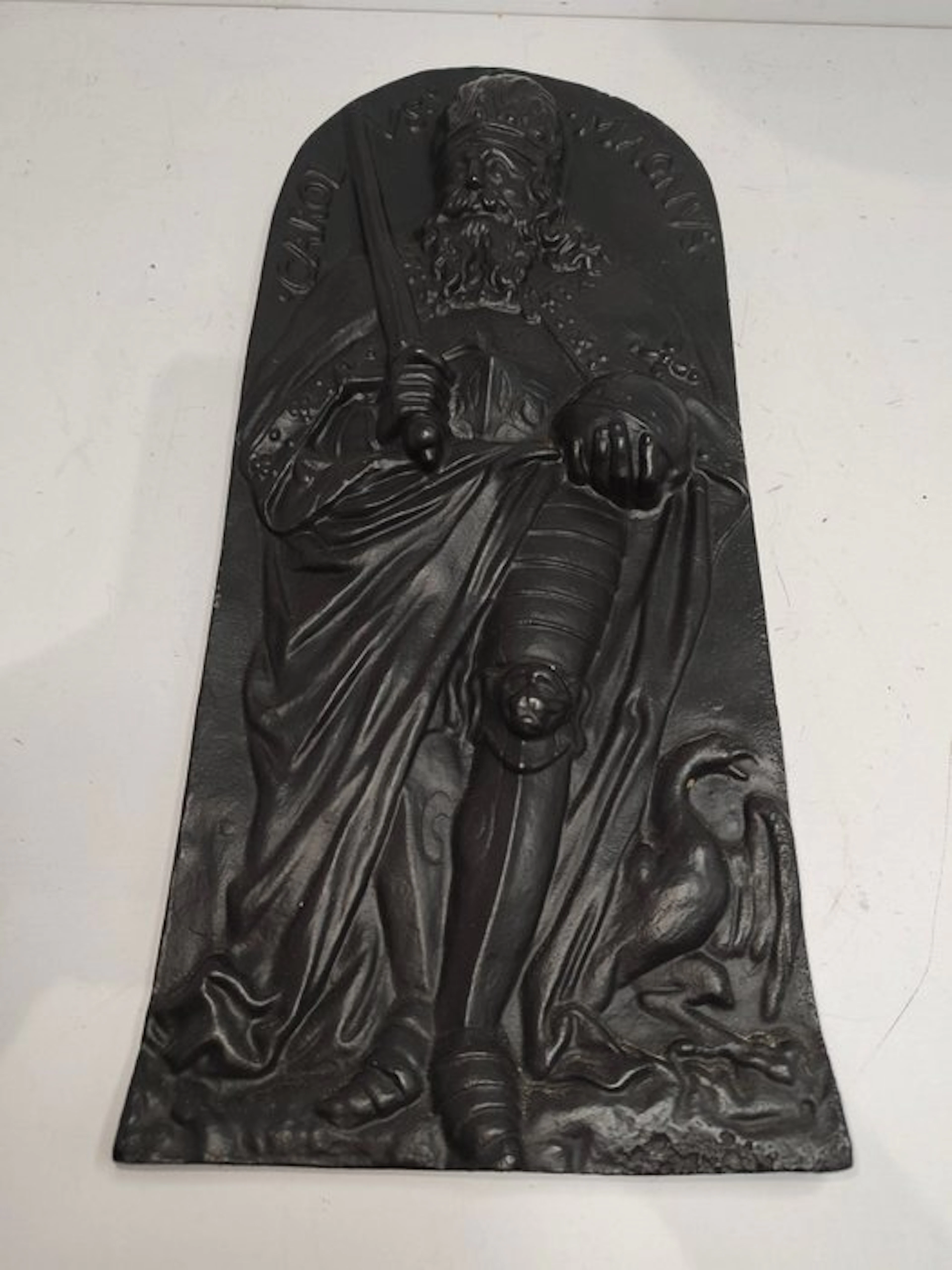 Charlemagne relief plaque - Plaquette - Charlemagne - Cast iron