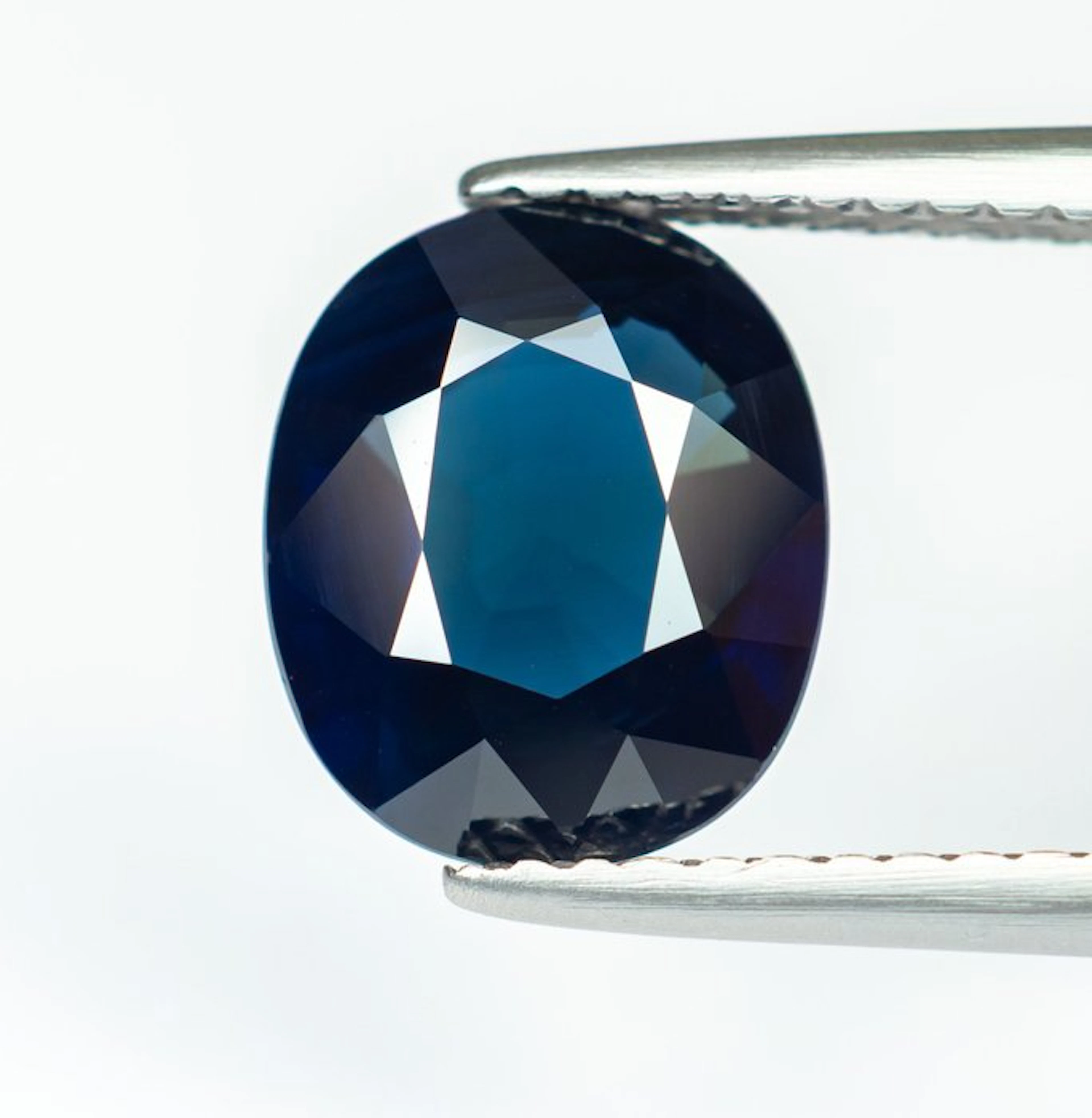 No reserve price Sapphire - 2.55 ct - Bellerophon Gemlab - Deep Blue