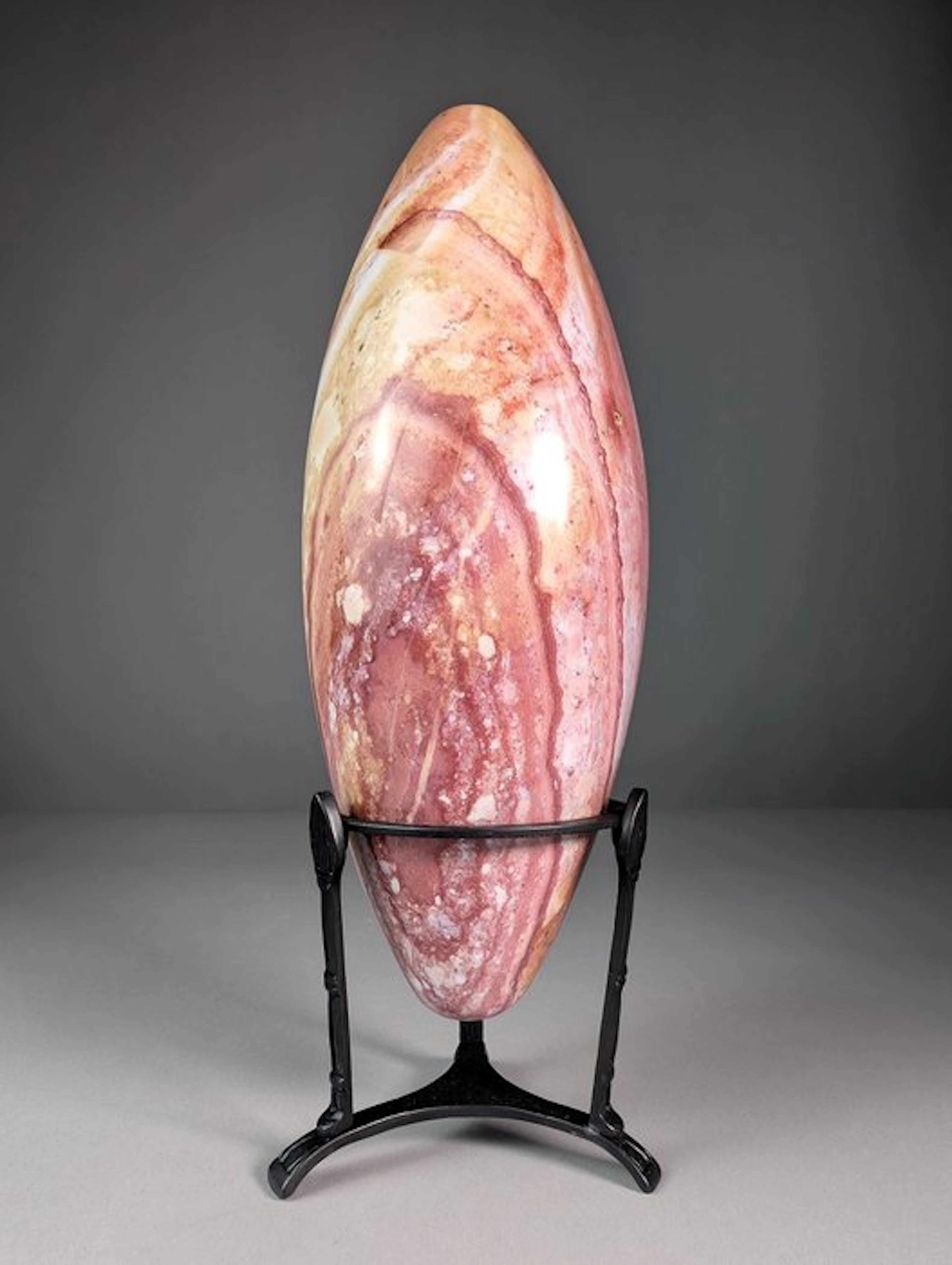 Beautiful Polychrome Jasper Lingam - Height: 29 cm - Width: 10.5 cm- 3990 g