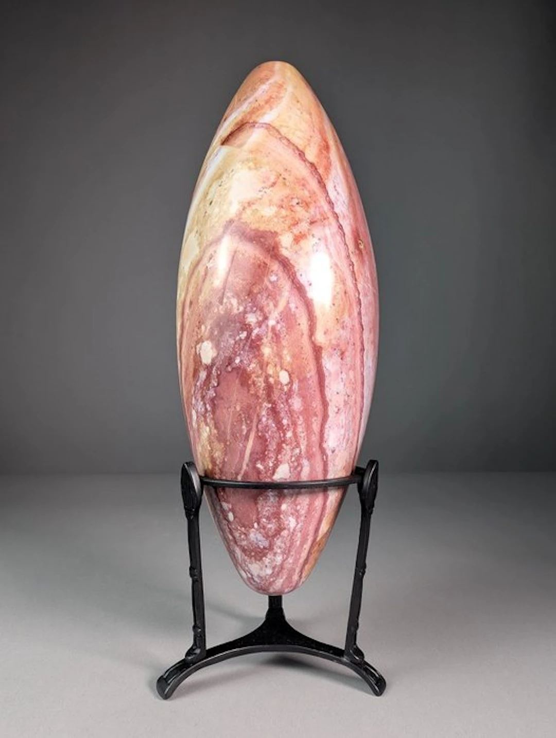Beautiful Polychrome Jasper Lingam - Height: 29 cm - Width: 10.5 cm- 3990 g