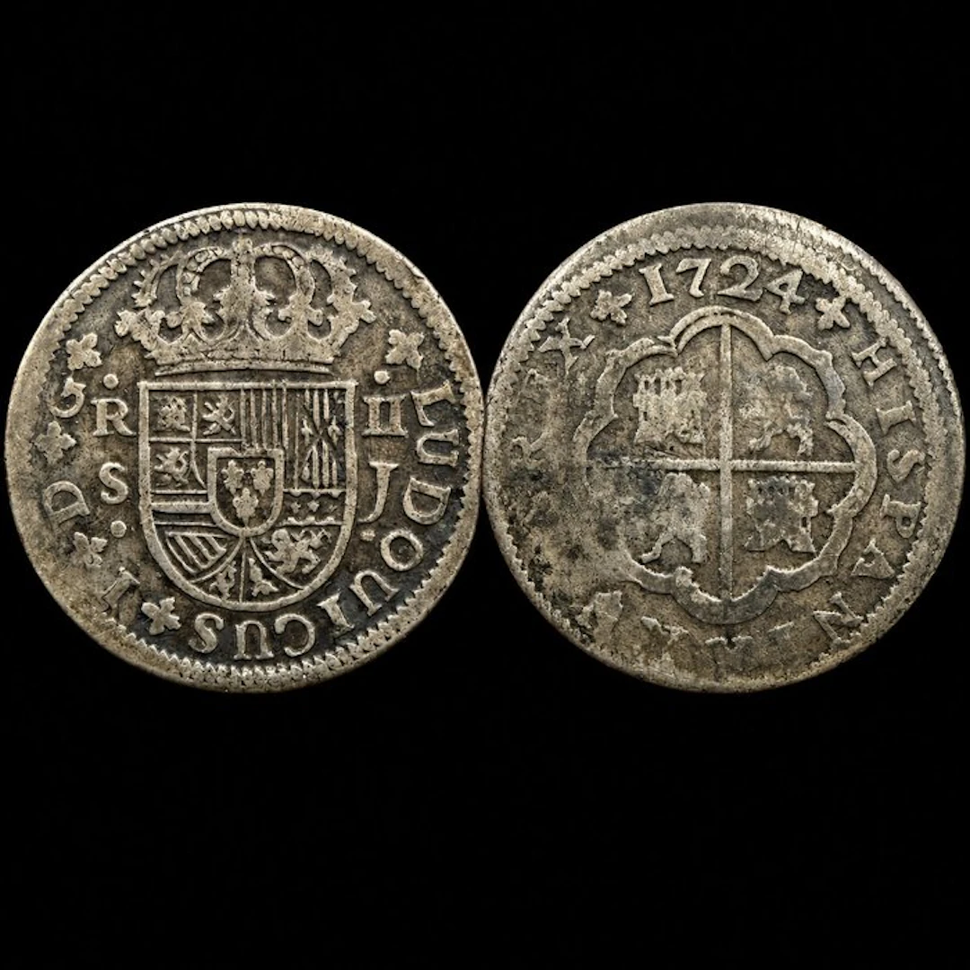 Spain. Luís I. 2 Reales 1724 Sevilla J