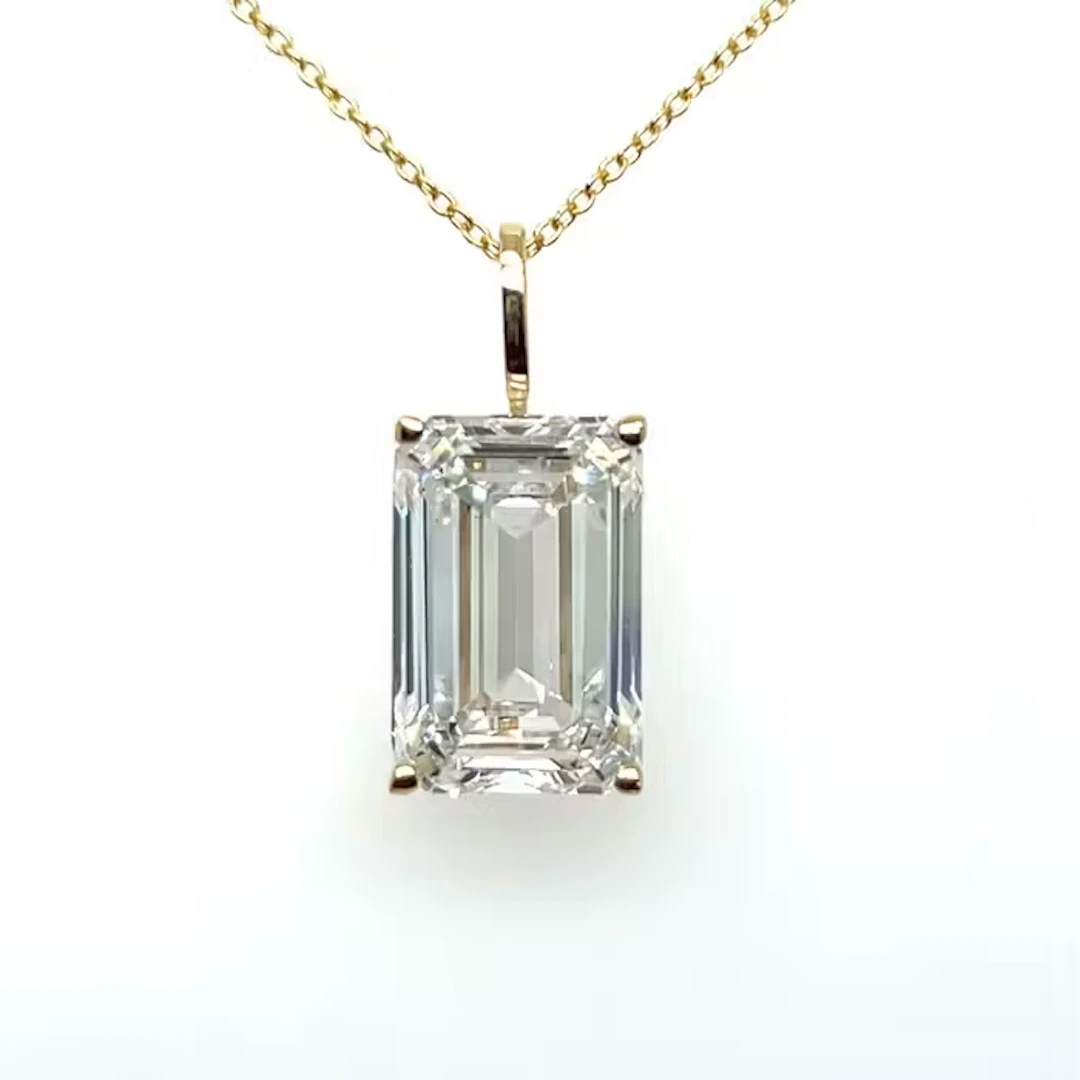 Necklace - 14 kt. Yellow gold - 10.03ct. tw. Diamond (Lab-grown)