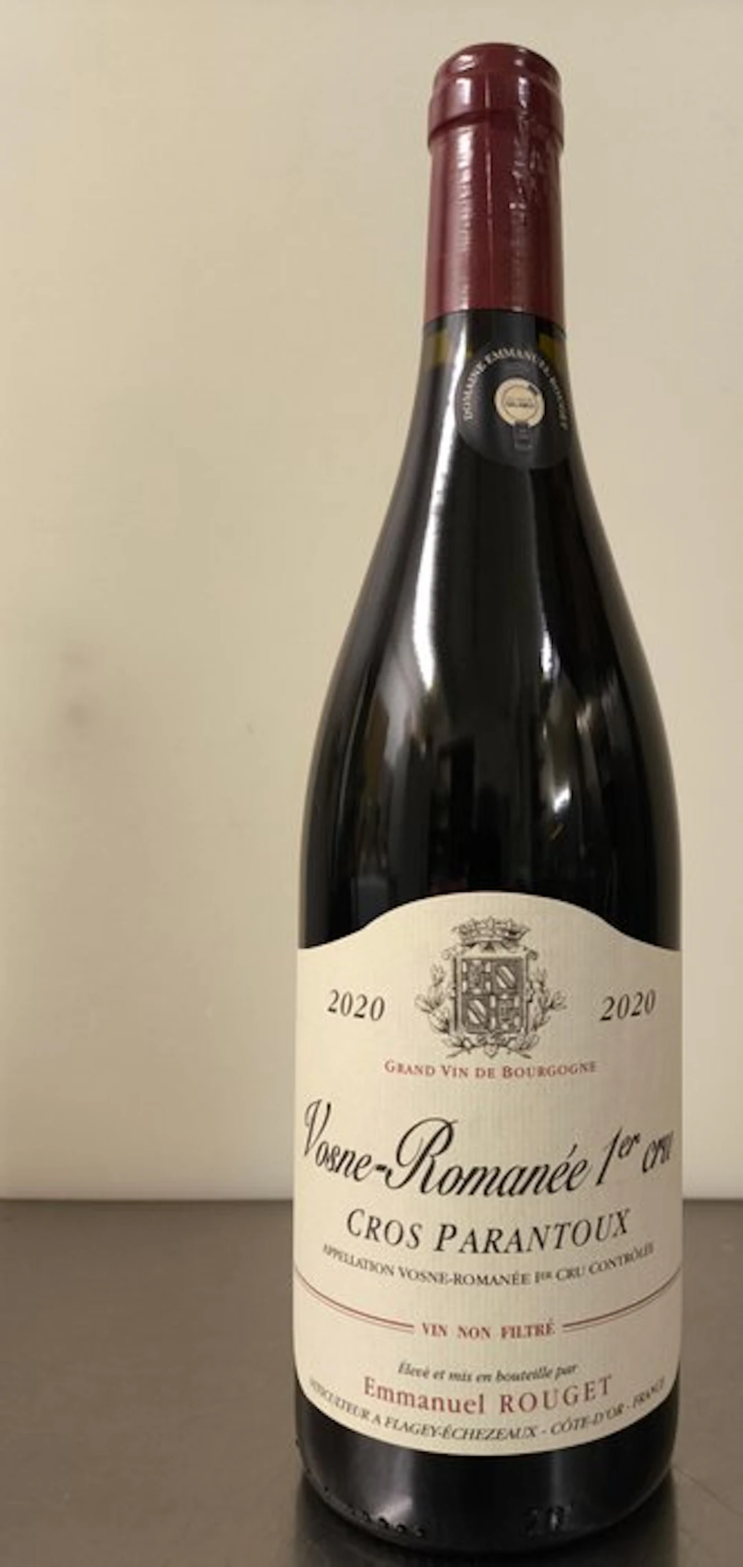 2020 Emmanuel Rouget, Cros Parantoux - Vosne-Romanée 1er Cru - 1 Bottle (0.75L)