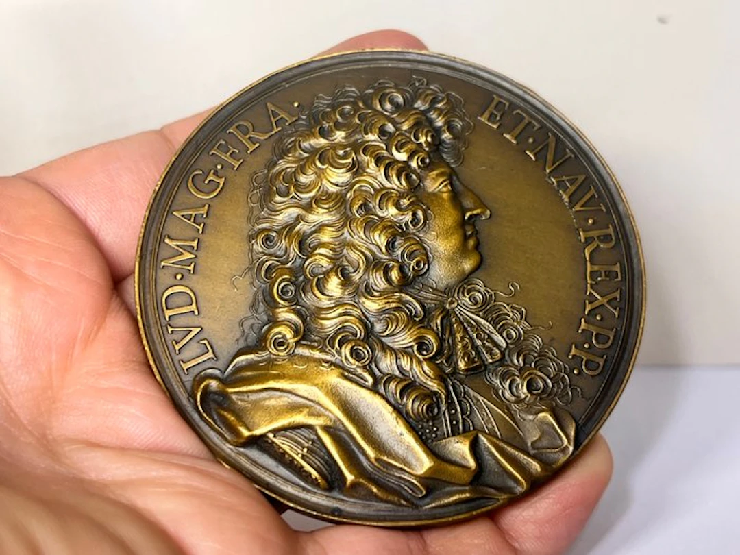 France. Médaille en bronze "Louis XIV