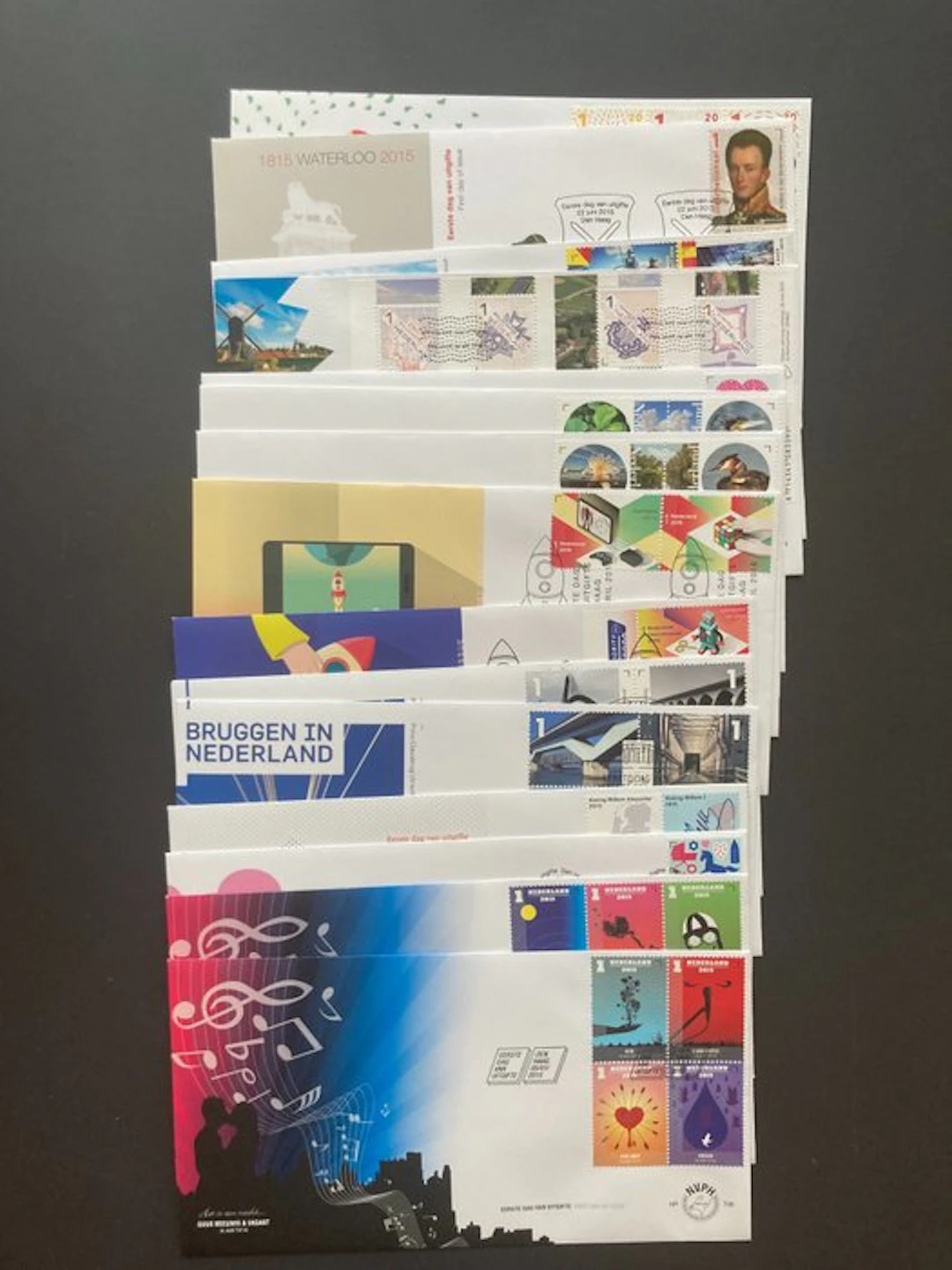 Netherlands - FDC's jaargang 2015 blanco