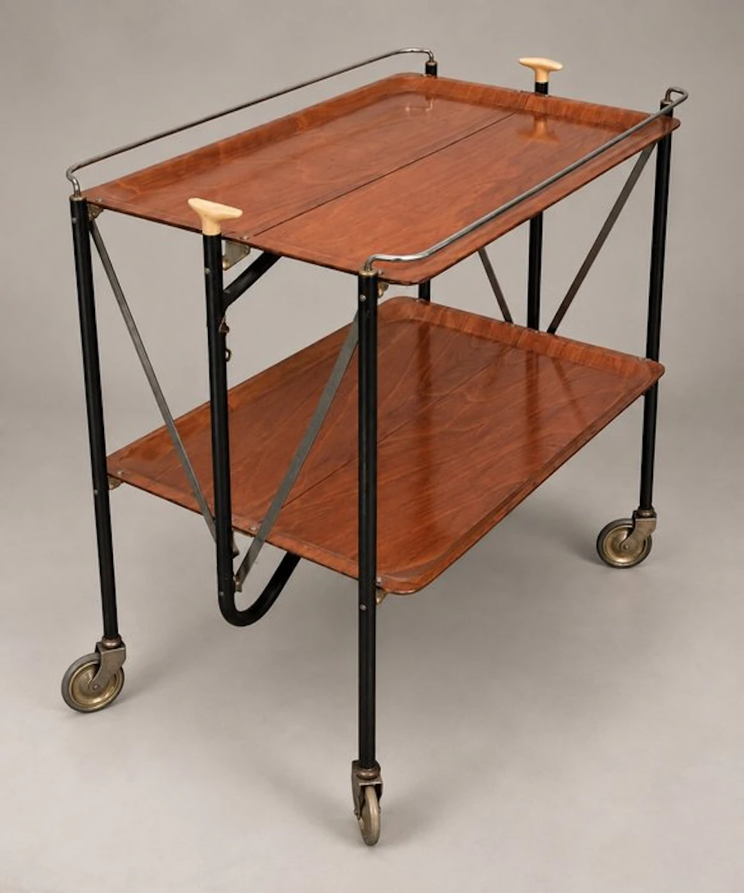 Serving trolley - Wood, Metal, Brass, Plastic