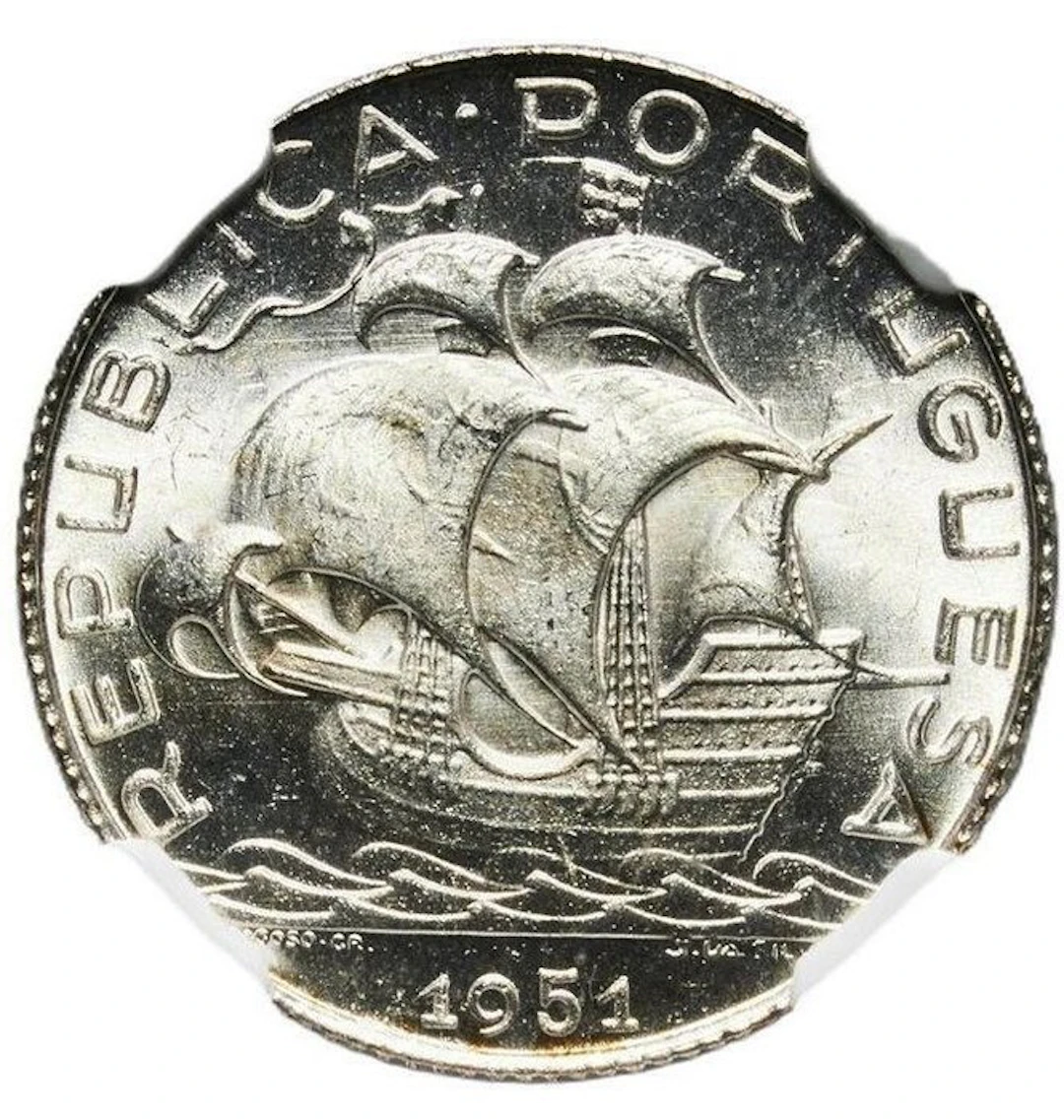 Portugal. 2 ½ Escudos 1951 - NGC MS65