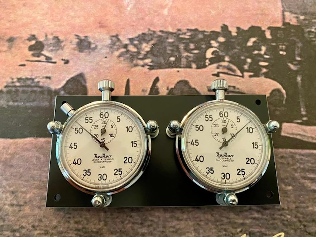 Stopwatch - Hanhart - Dashboard rally timingset - 1970