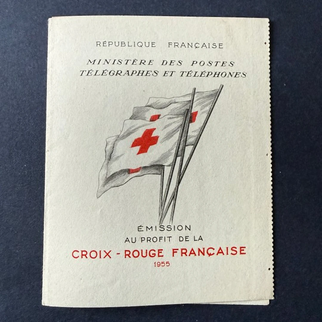 France - Red Cross notebook '1955' in mint condition ** without hinge.