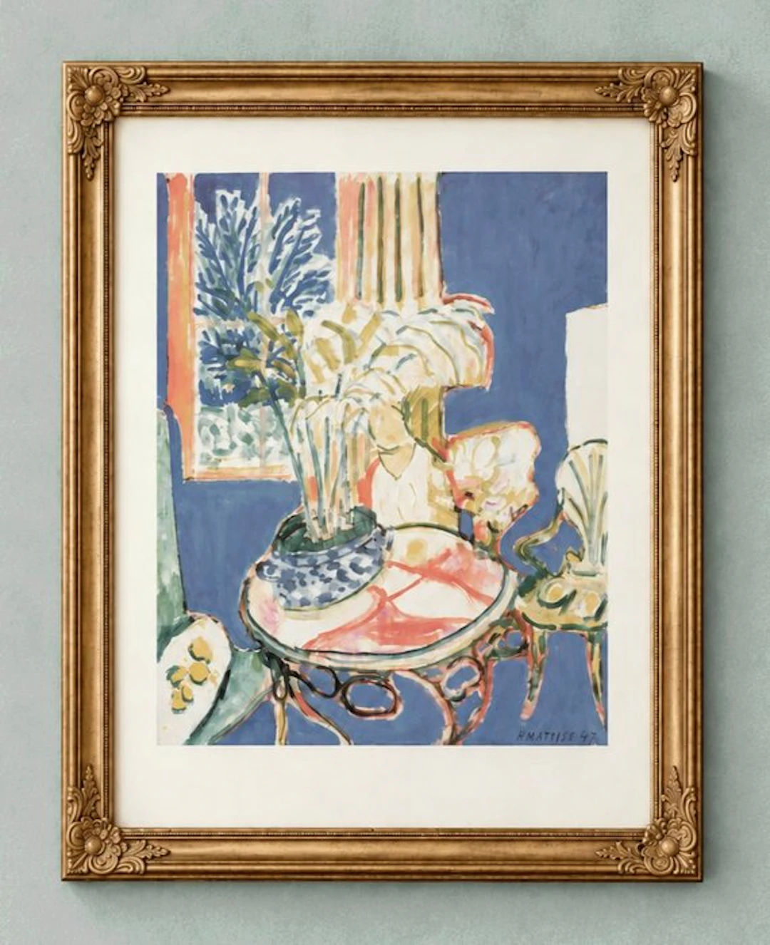 Henri Matisse (1869-1954) (after) - "Petit Intérieur Bleu, 1947" - (70x90cm)