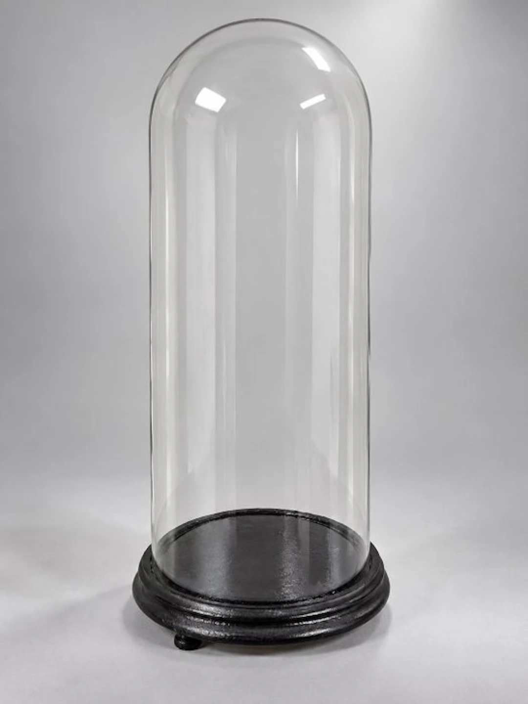 Bell jar - Glass, Wood - 1940-1950 - Round model