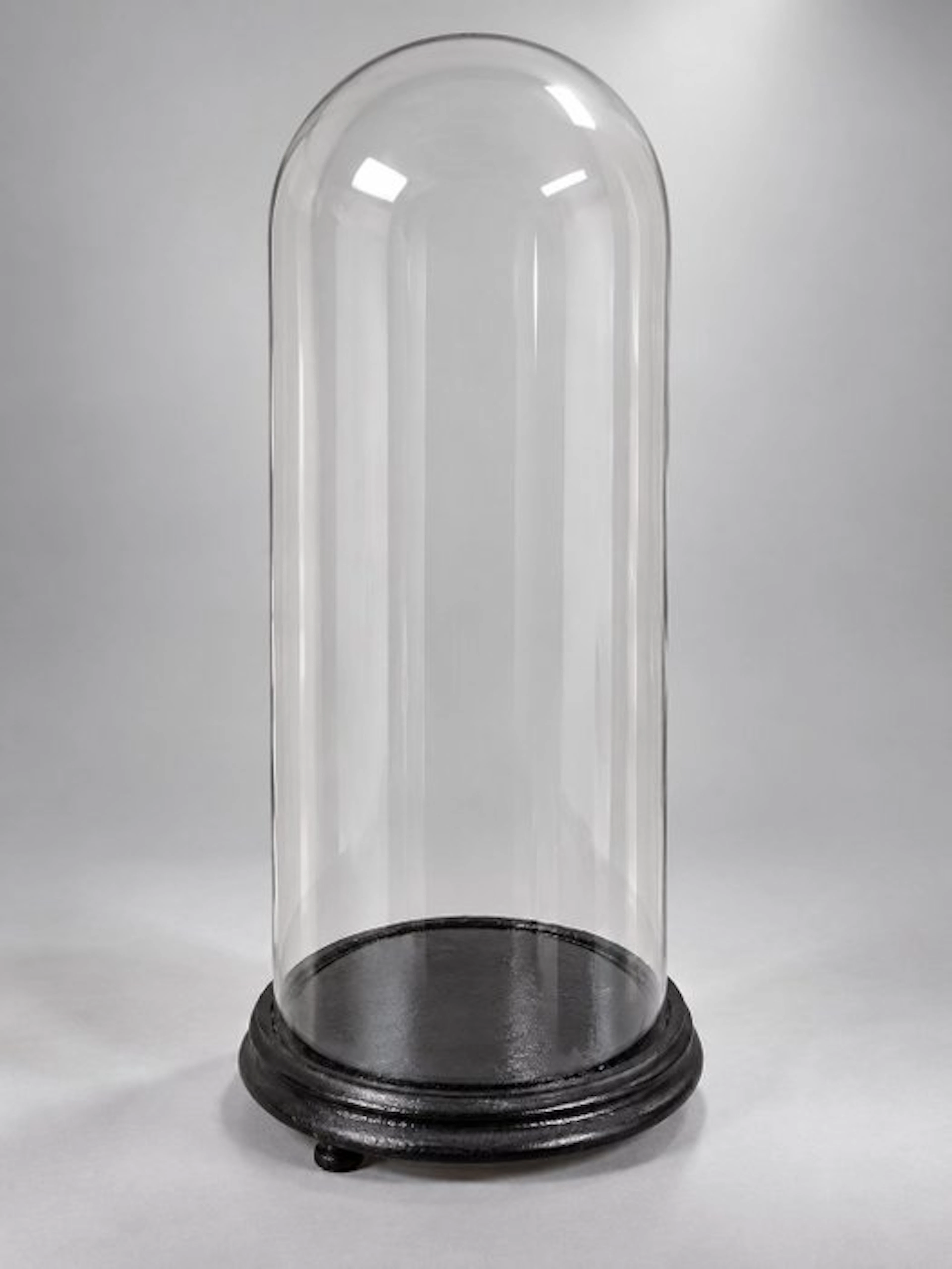 Bell jar - Glass, Wood - 1940-1950 - Round model