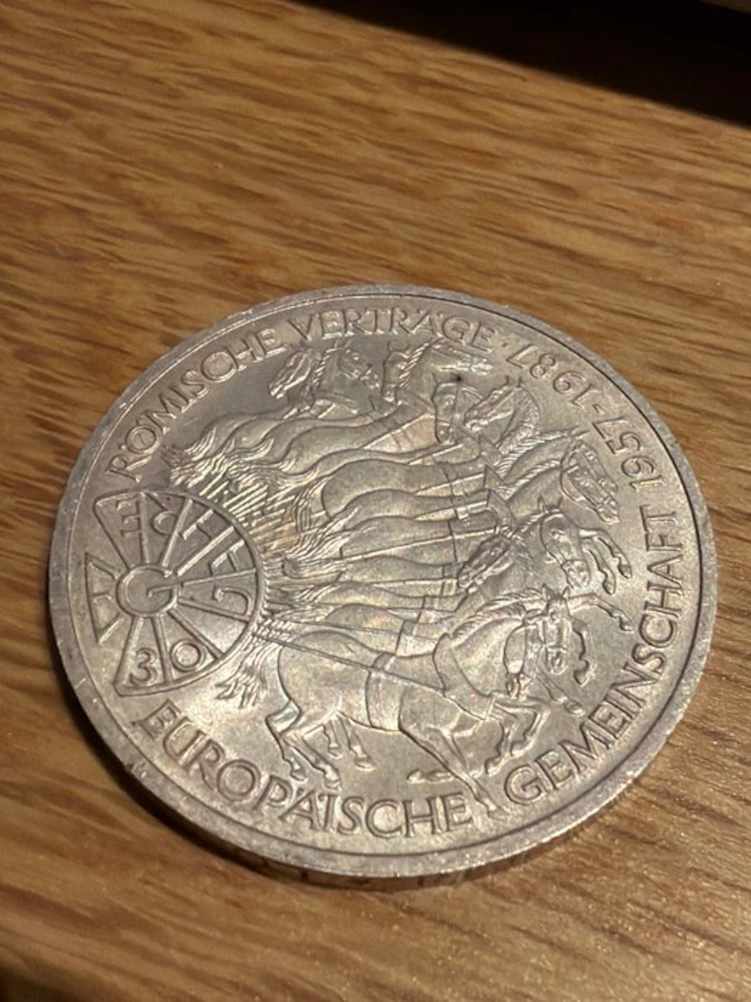 Germany. 10 Deutsche Mark 1987 Römische Verträge - 15,5g...