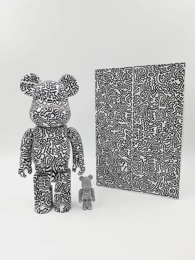 Keith Haring (1958-1990) - Be@rbrick Keith Haring V4 400% + 100% Bearbrick 2019