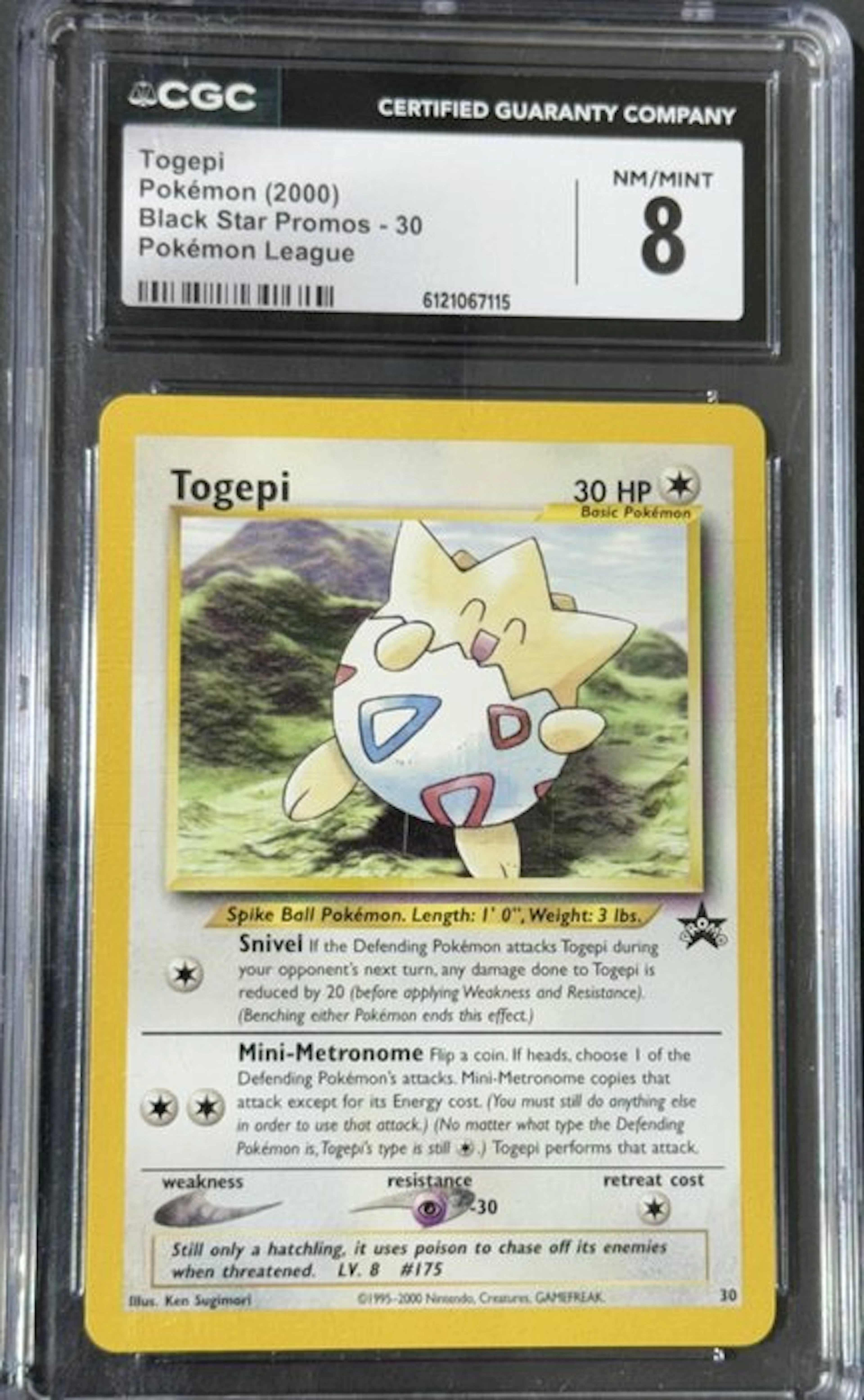 Pokémon - 1 Graded card - Togepi (2000) Black Star Promos...