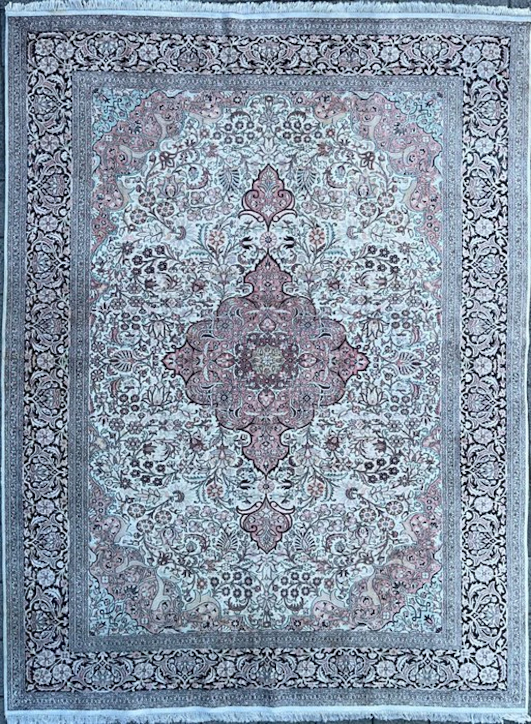 Vintage cashmere silk - cleaned - Carpet - 367 cm - 278 cm