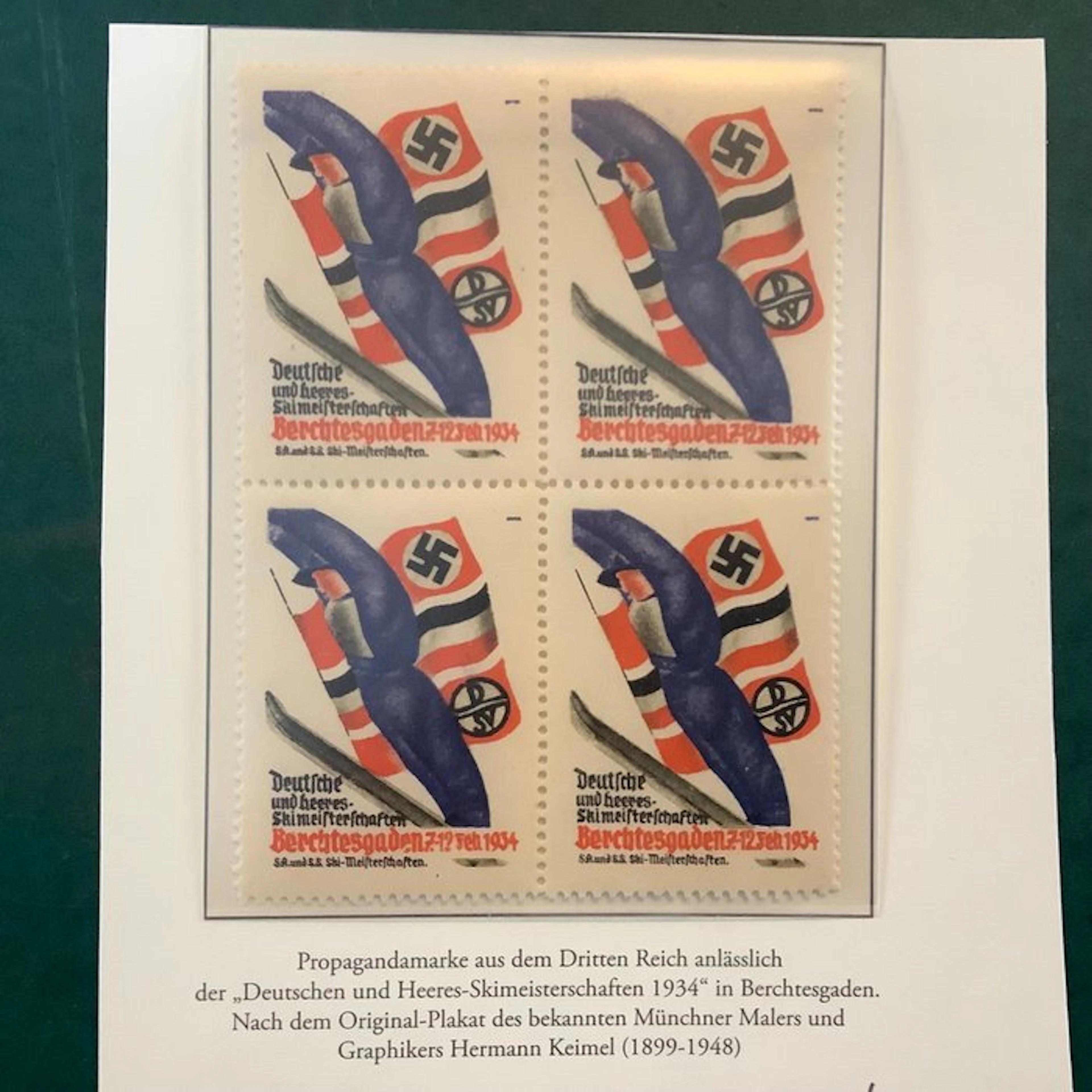 German Empire 1934 - Propaganda stamp Berchtsgarden...