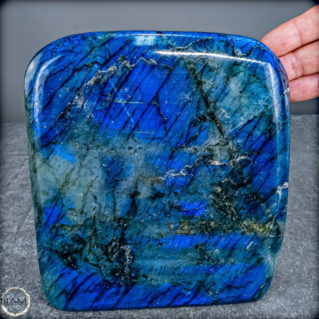 Natural labradorite freeform from Madagascar –...