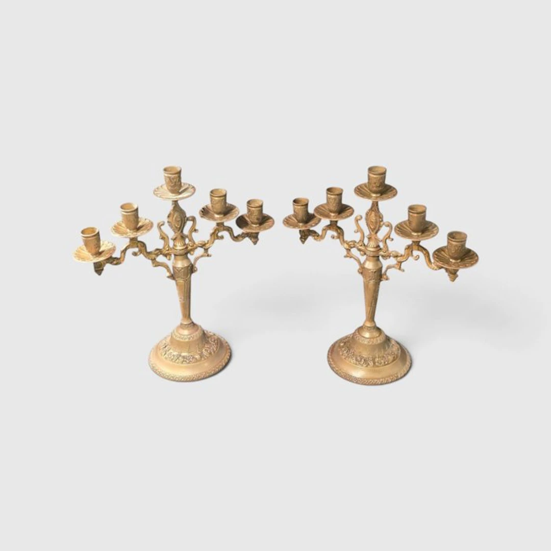 Candleholder (2) - Bronze - Bronze Candelabra