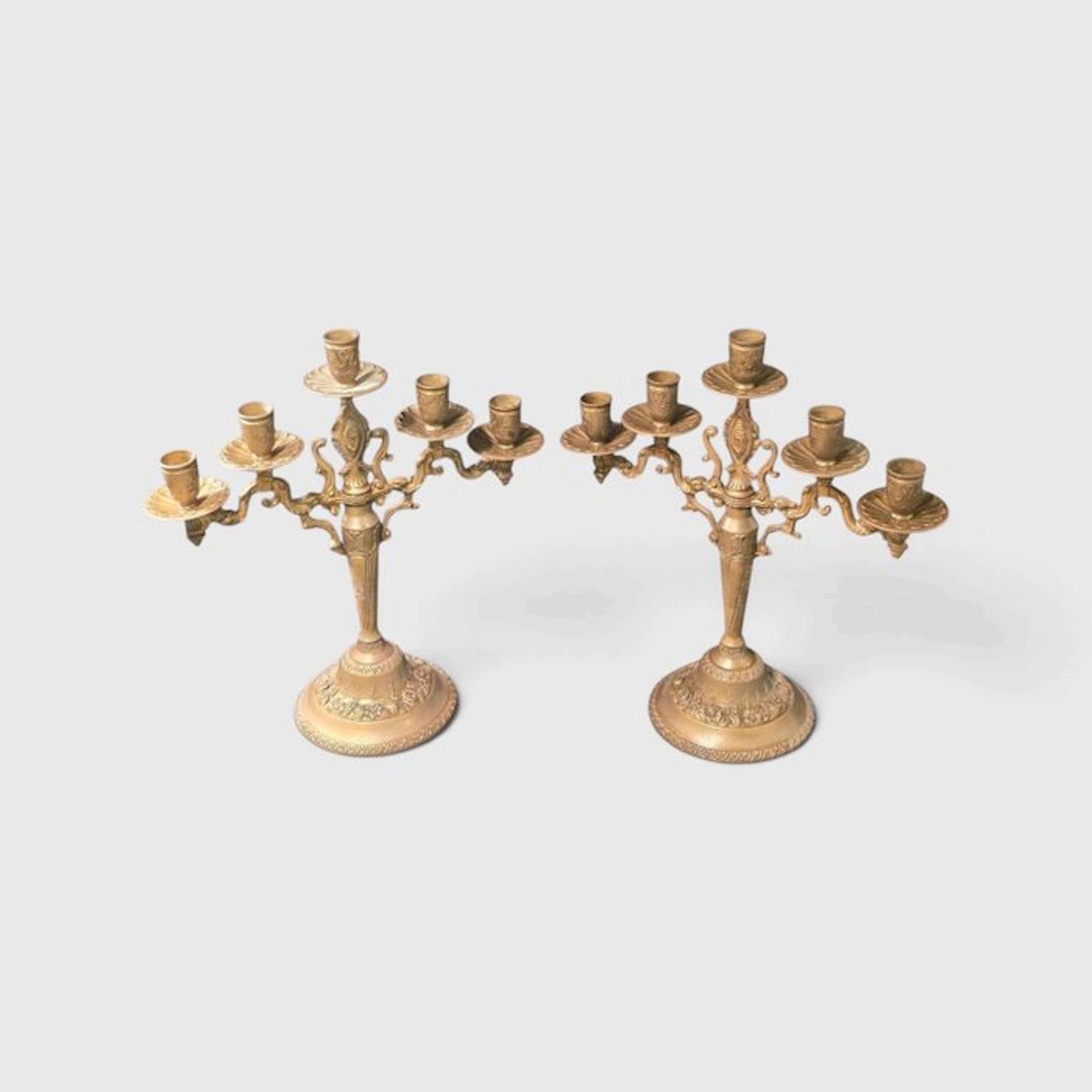 Candleholder (2) - Bronze - Bronze Candelabra