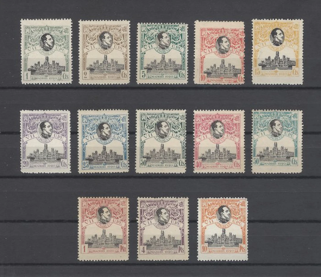 Spain 1920 - Universal Postal Union - complete series - Edifil 297/09
