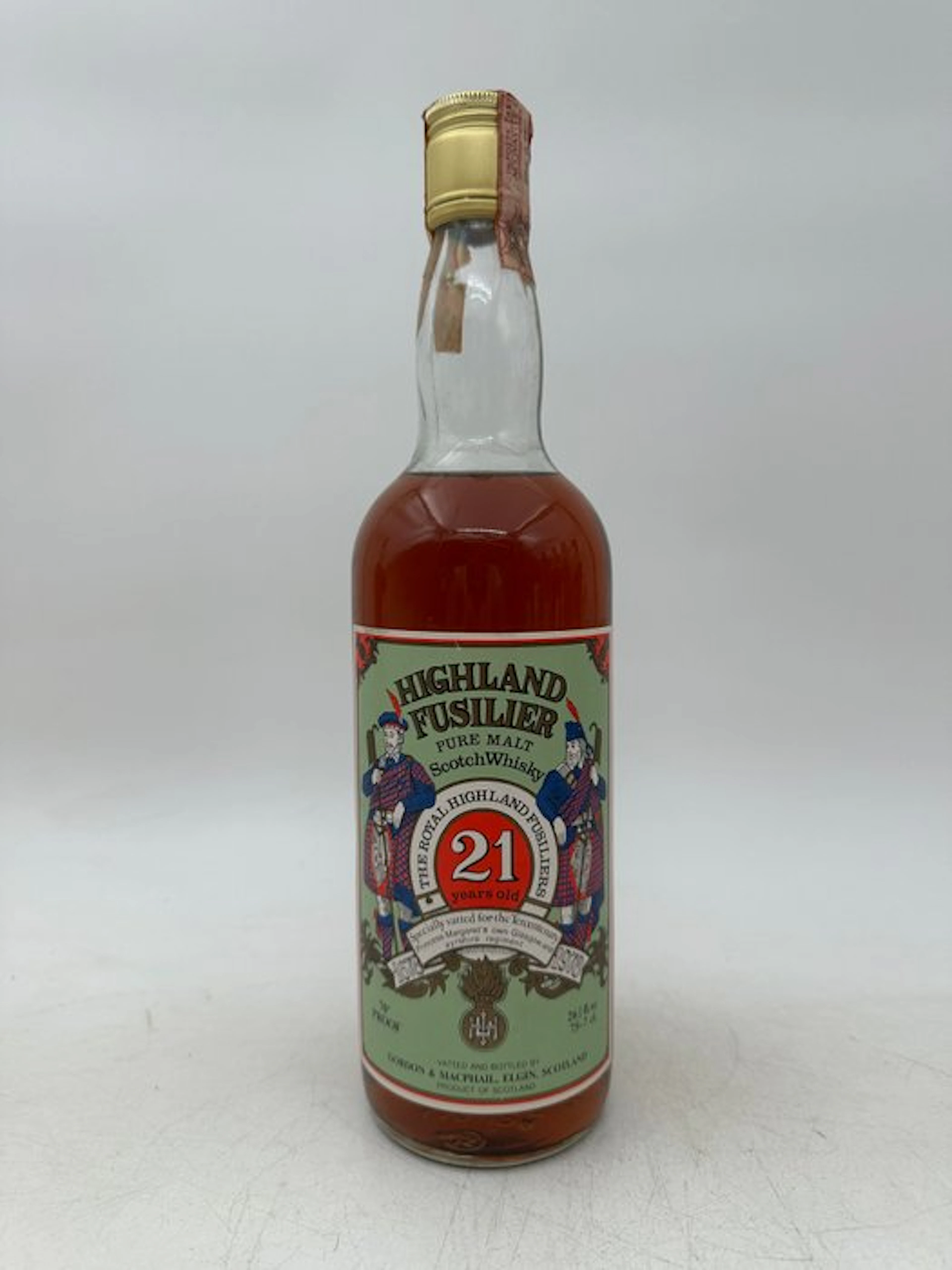 Highland Fusilier 21 years old Tercentenary 1978 - Gordon & MacPhail - 75.7cl