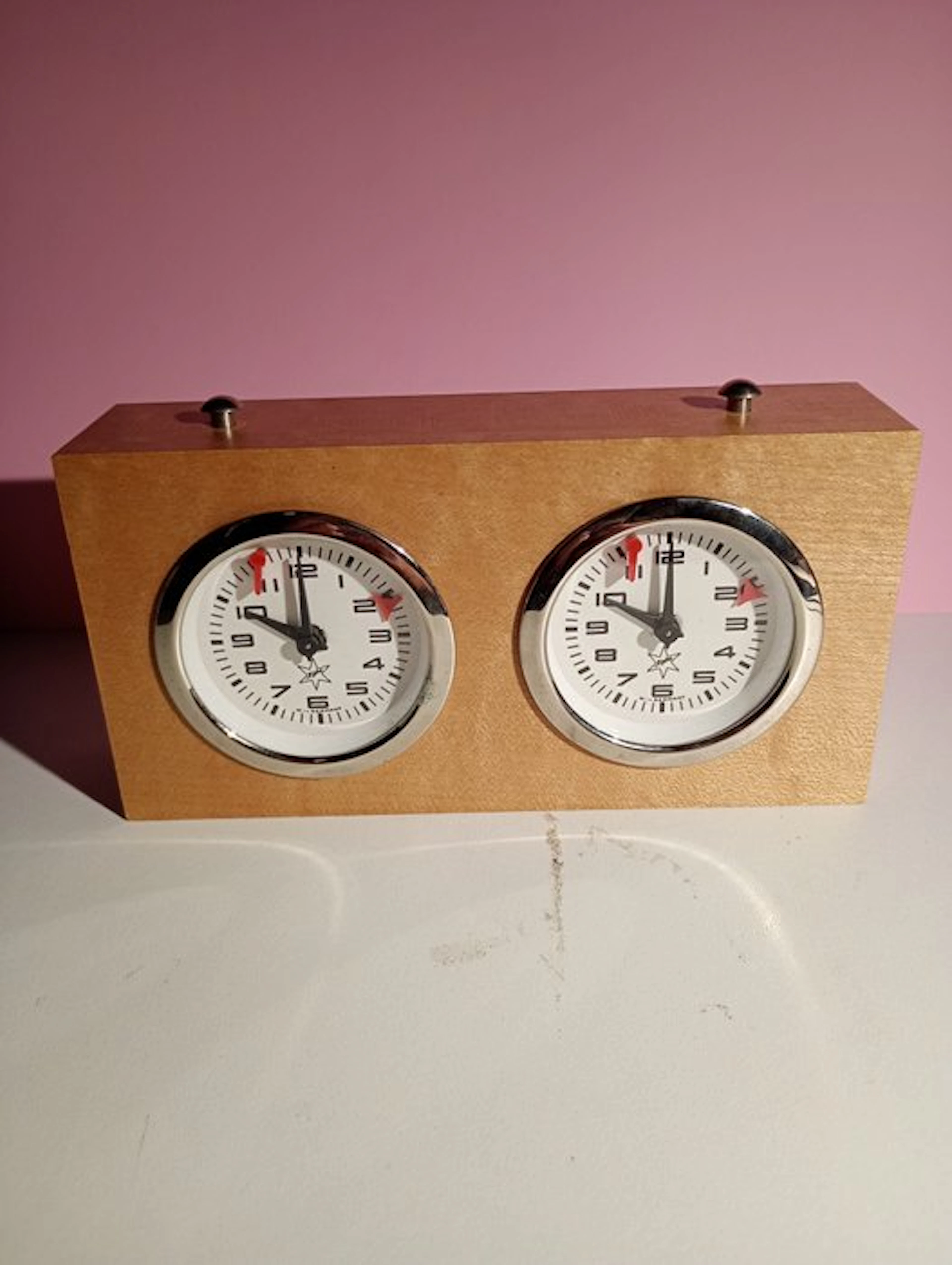 Chess Clock - Alpha - Wood - 1970-1980
