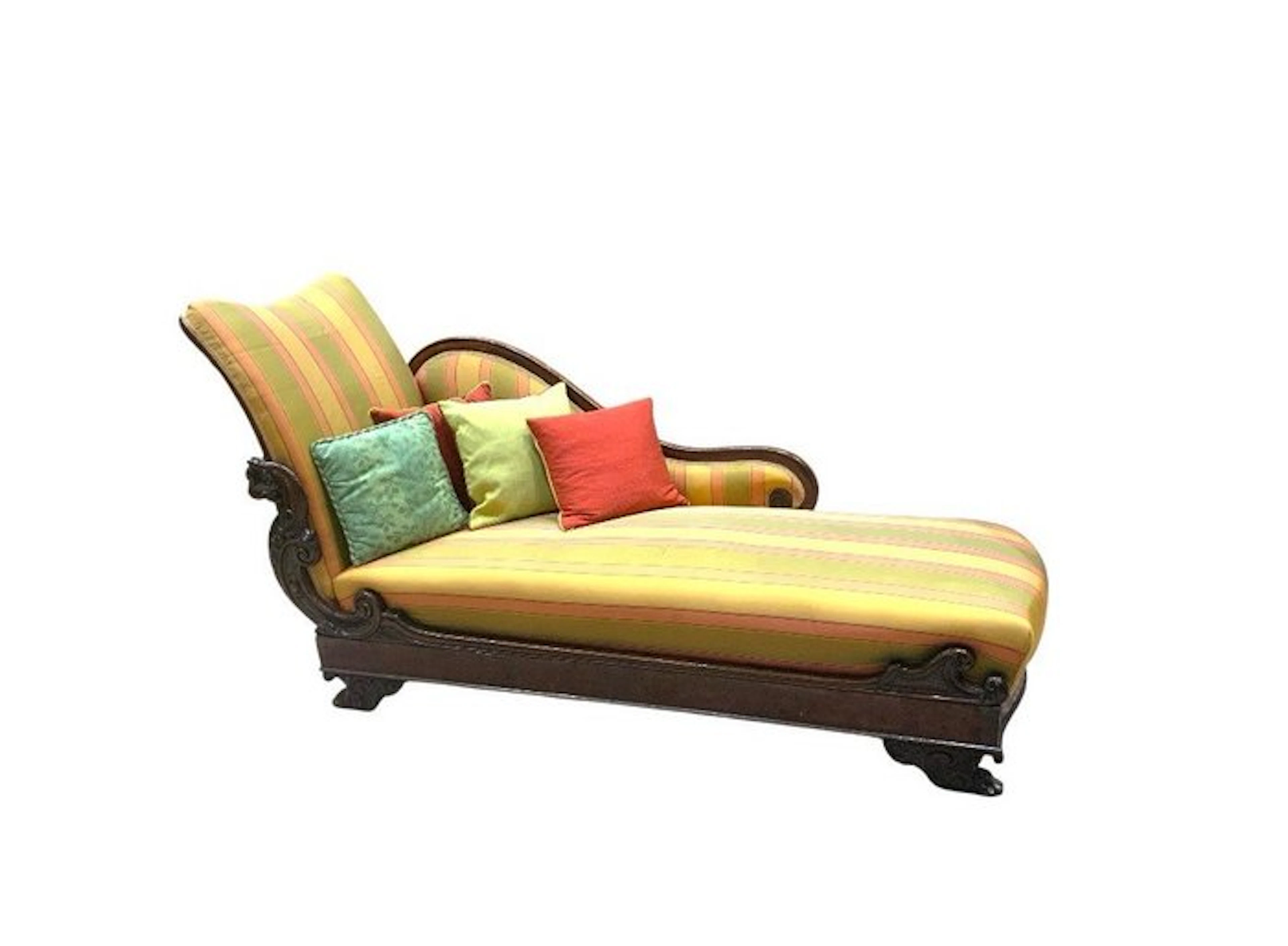 Chaise longue - Wood, Textile